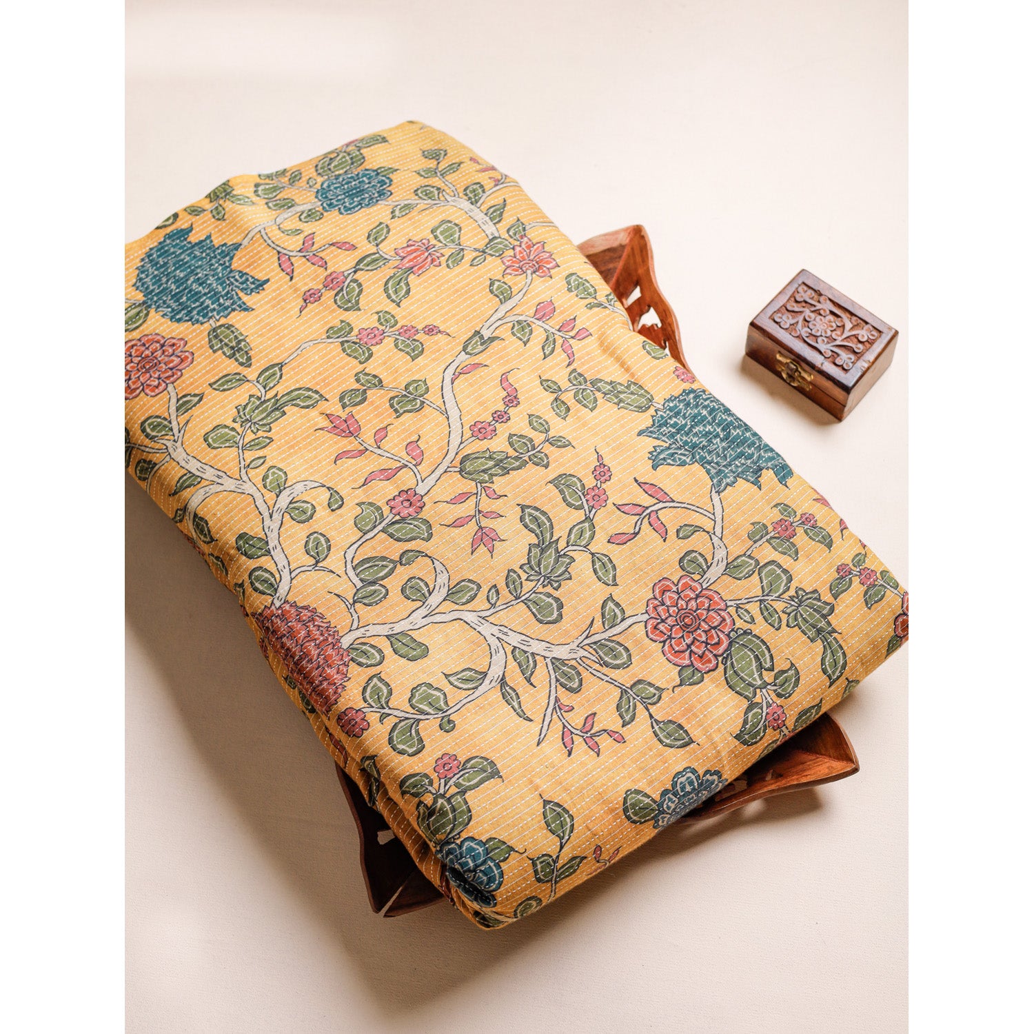 COTTON KANTHA PRINTED FABRIC