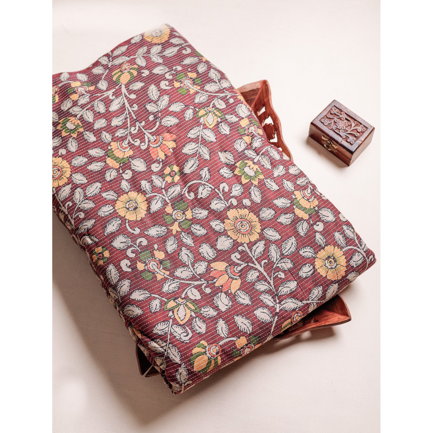 COTTON KANTHA PRINTED FABRIC