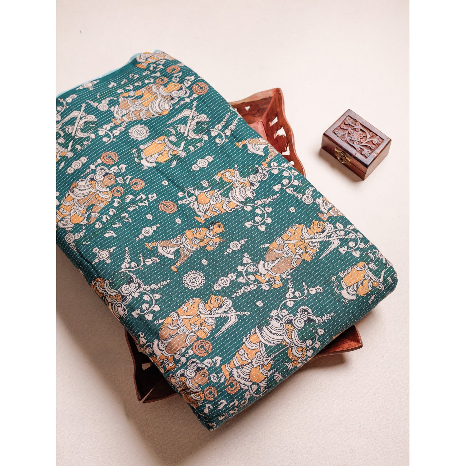 COTTON KANTHA PRINTED FABRIC