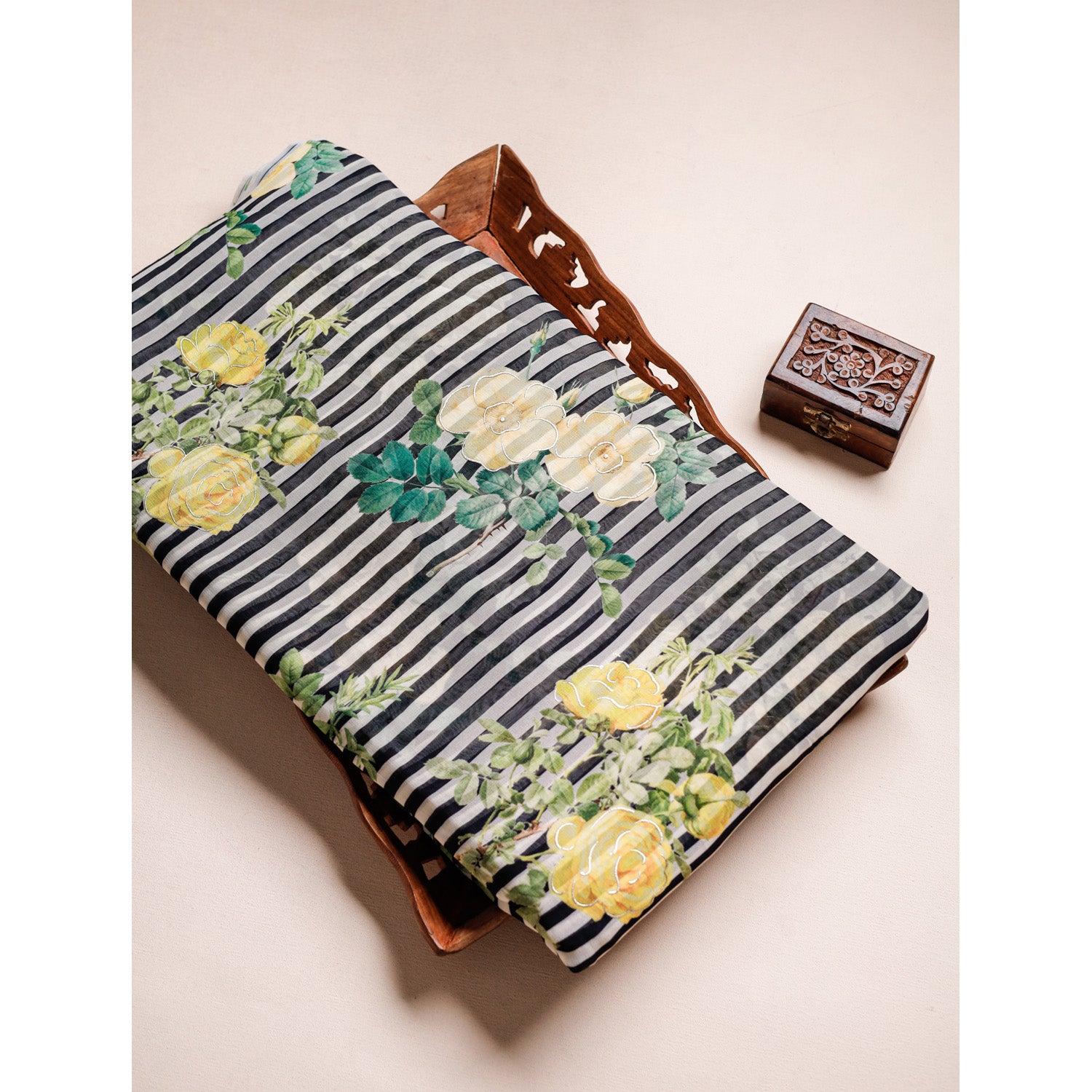 PURE VISCOSE GEORGETTE PRINTED FABRIC