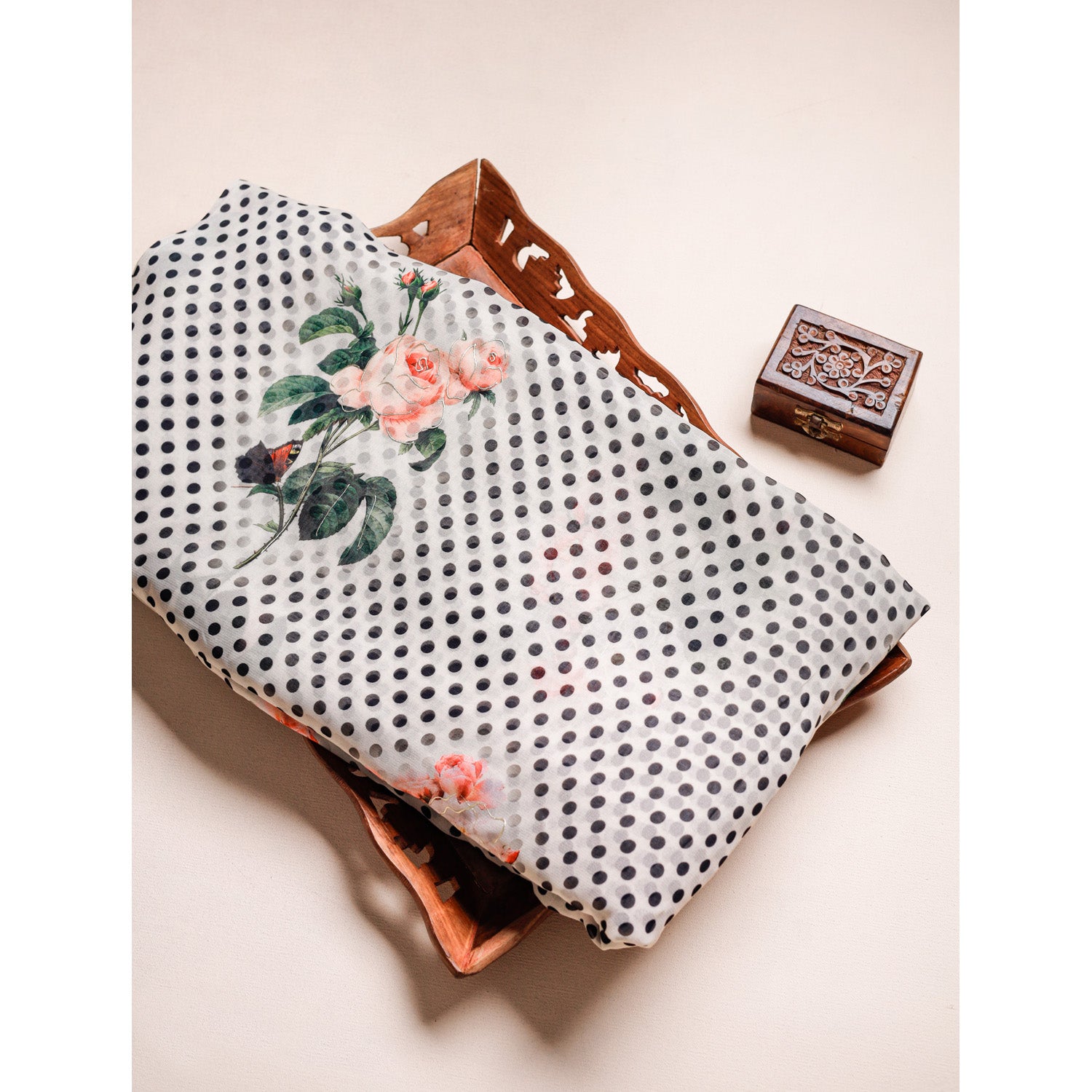 PURE VISCOSE GEORGETTE PRINTED FABRIC