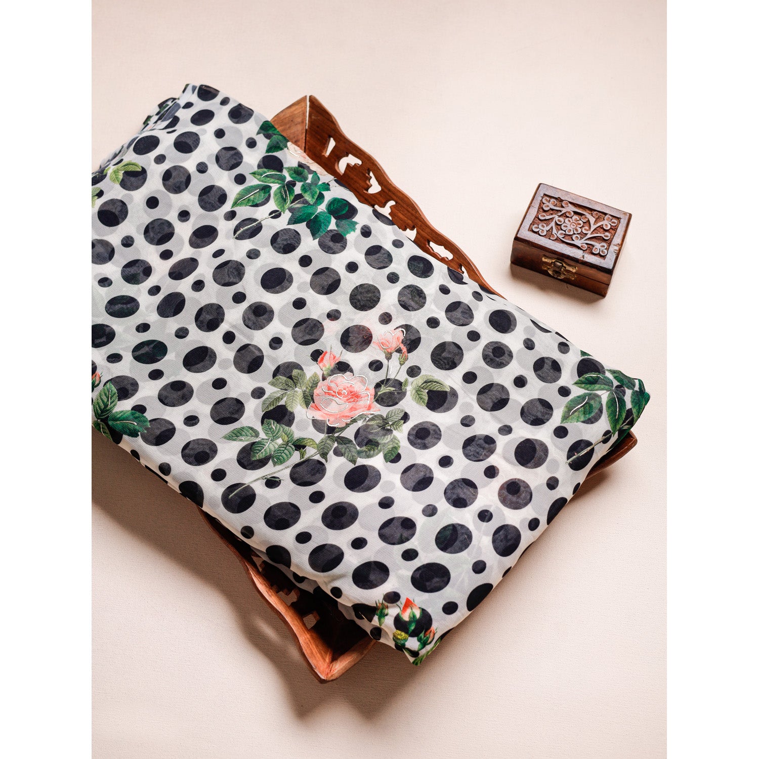 PURE VISCOSE GEORGETTE PRINTED FABRIC