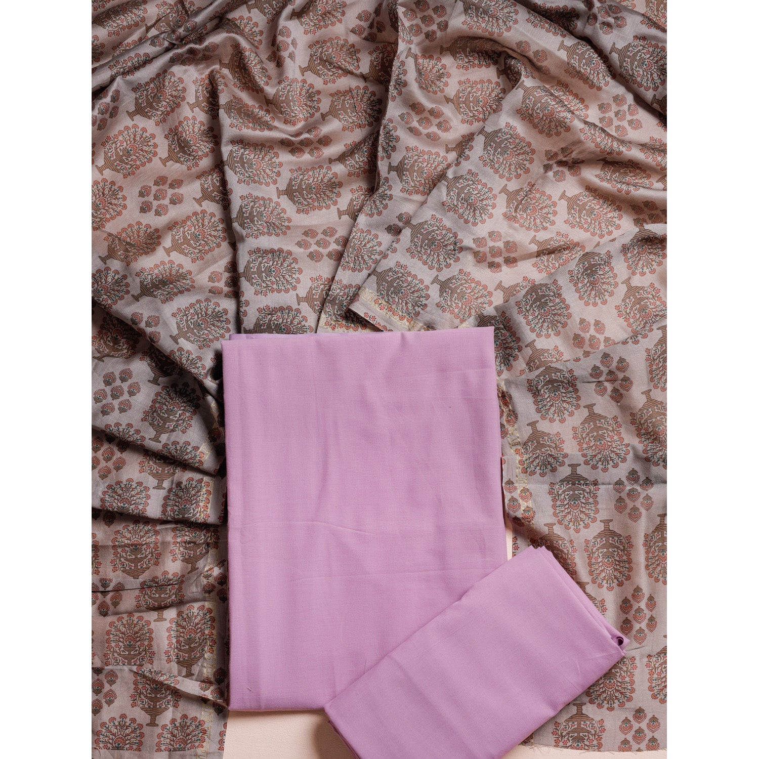 COTTON 3 PIECE SUIT SET