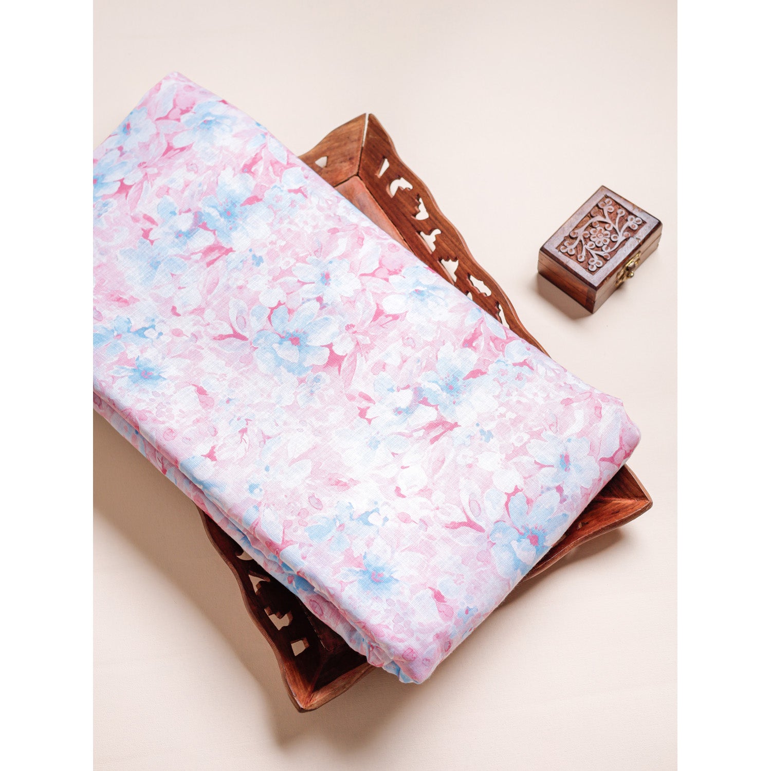 COTTON LINEN PRINTED FABRIC