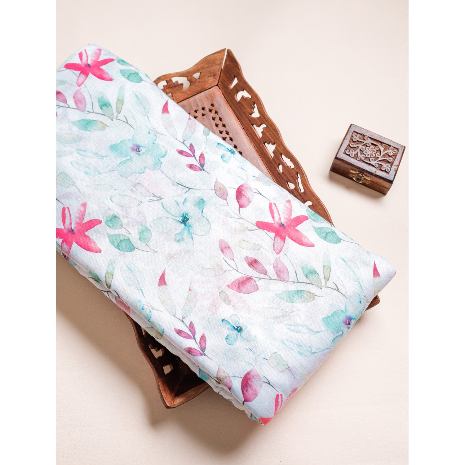 COTTON LINEN PRINTED FABRIC