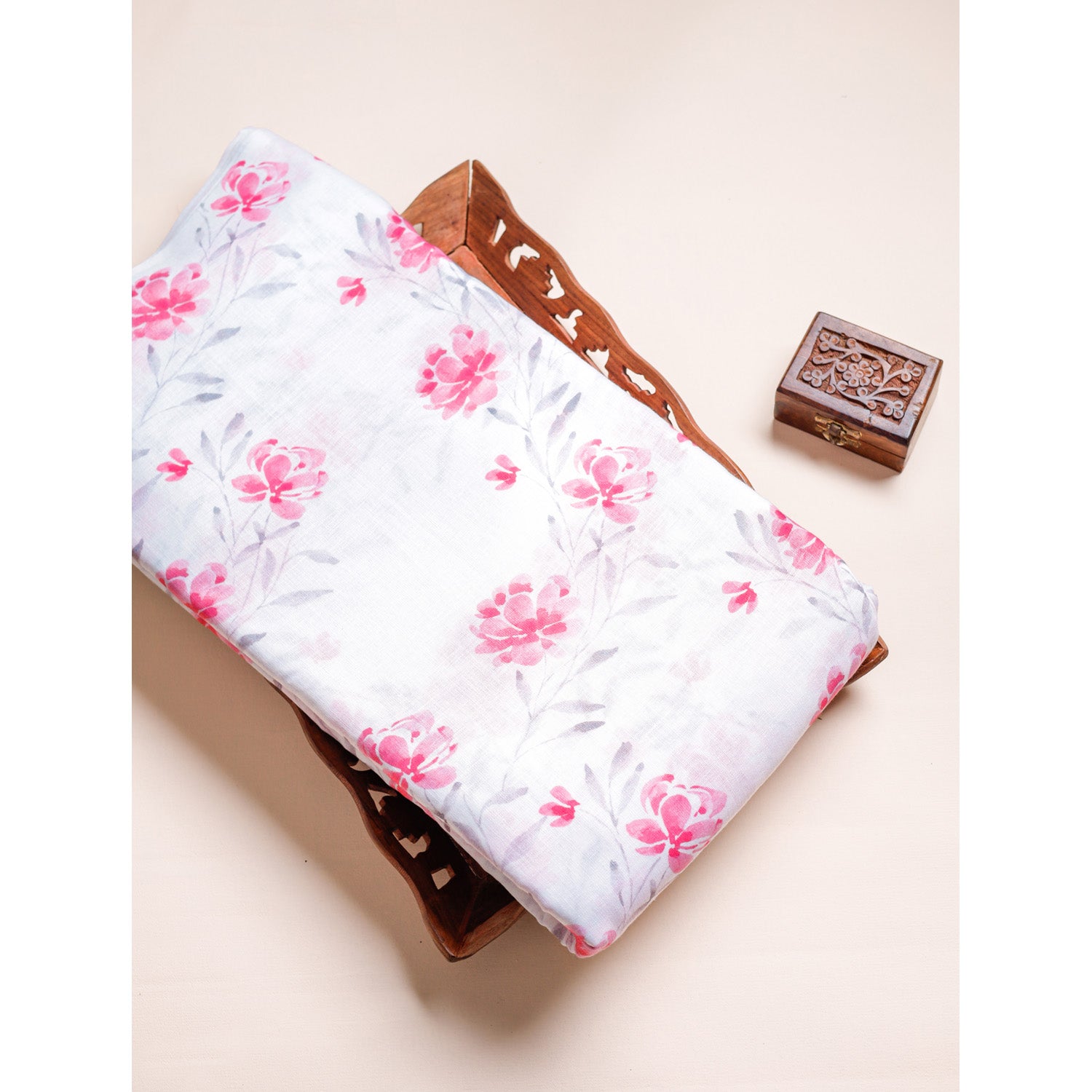 COTTON LINEN PRINTED FABRIC