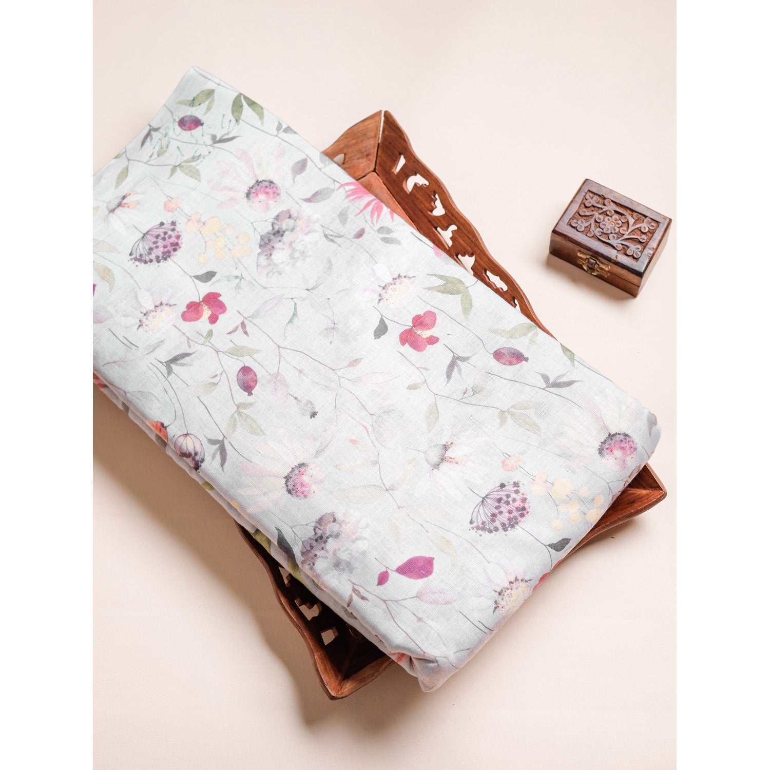 COTTON LINEN PRINTED FABRIC