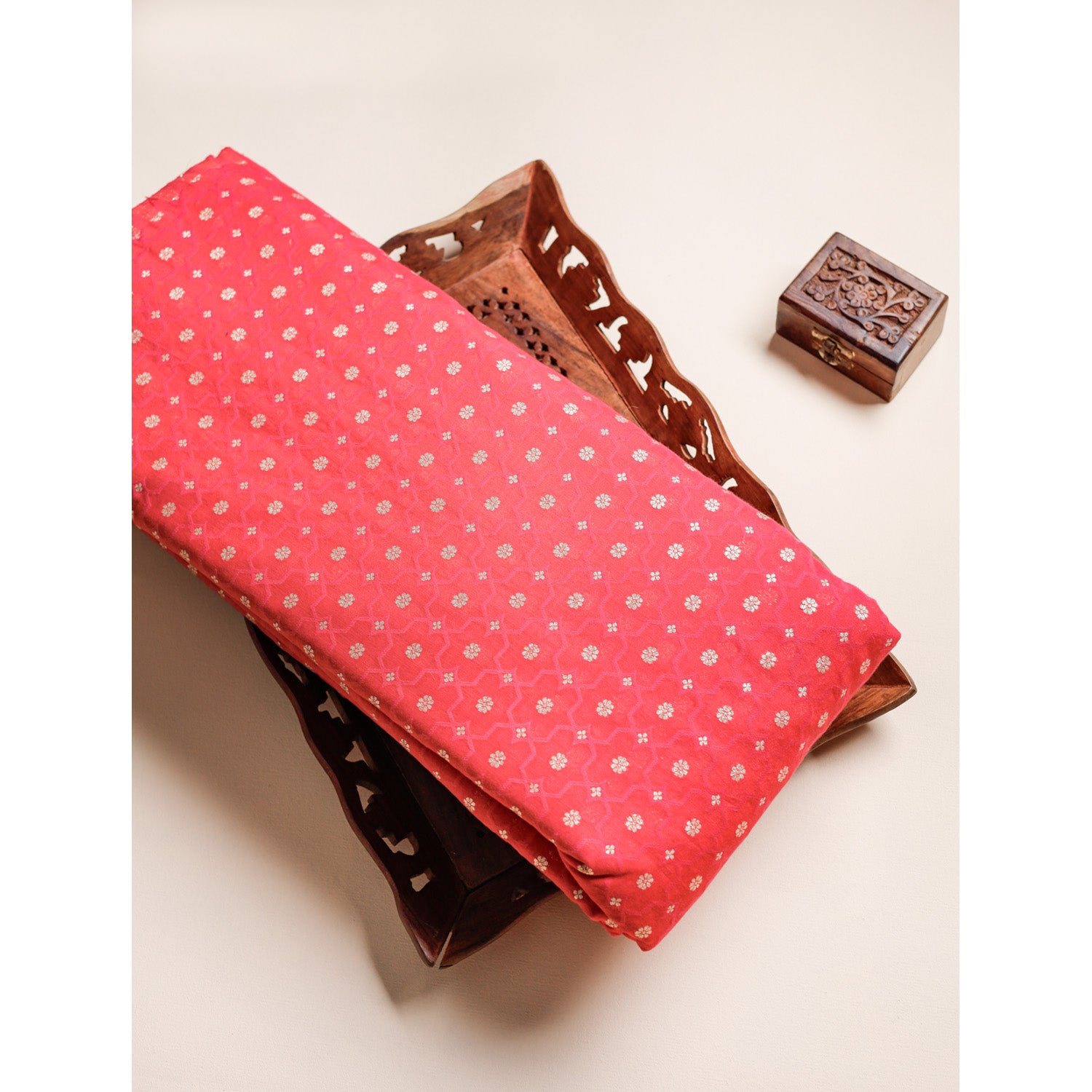 COTTON JACQUARD WOVEN FABRIC