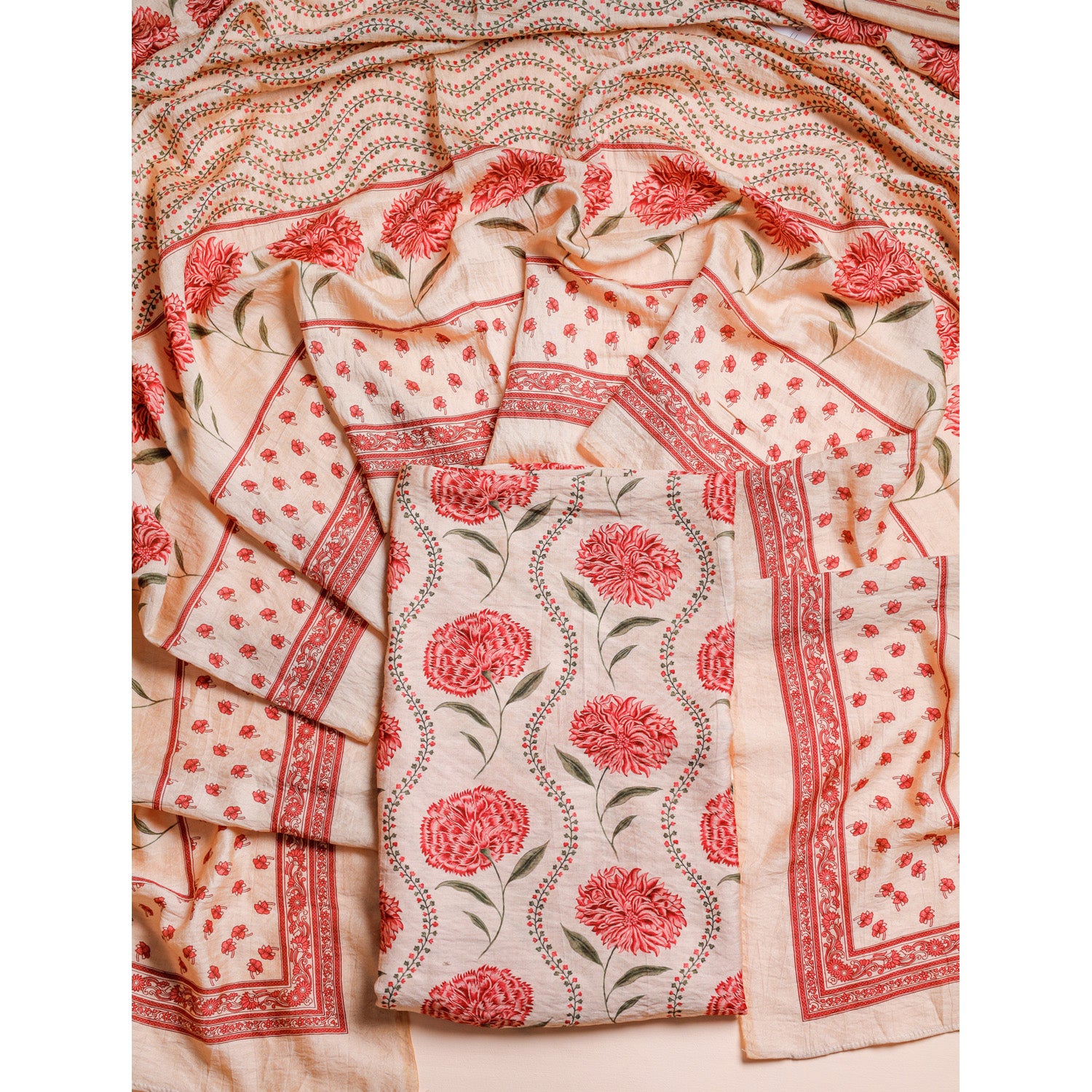 MOGRA CHANDERI 2 PIECE SET