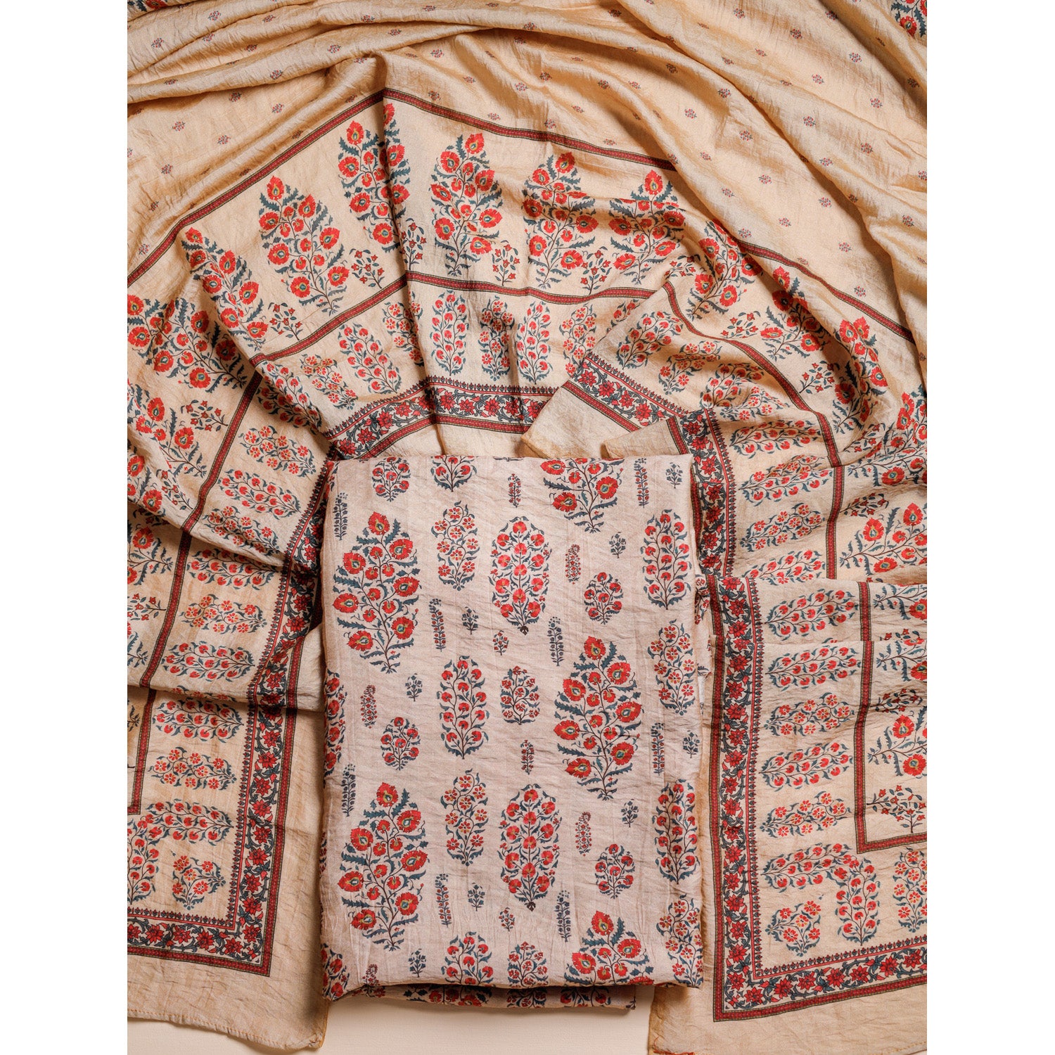 MOGRA CHANDERI 2 PIECE SET