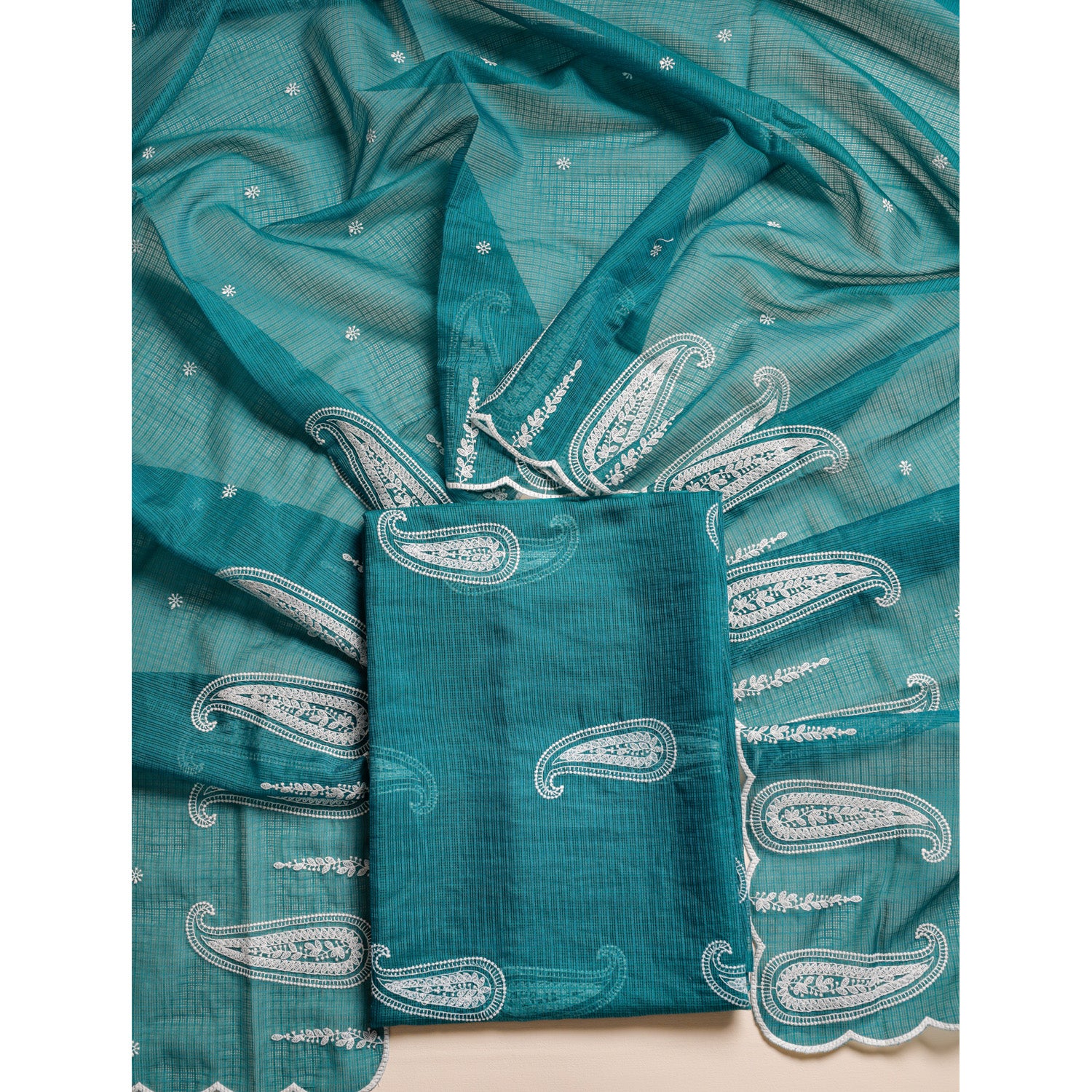 KOTA KASHISH - KOTA EMBROIDERED SUIT SET