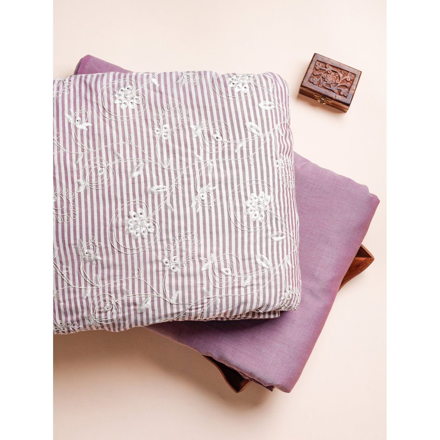 COTTON EMBROIDERED & PLAIN FABRICS