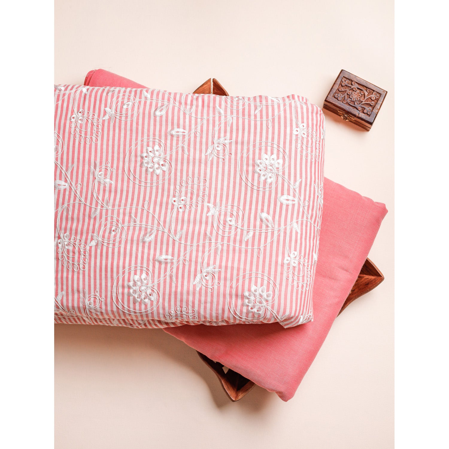 COTTON EMBROIDERED & PLAIN FABRICS