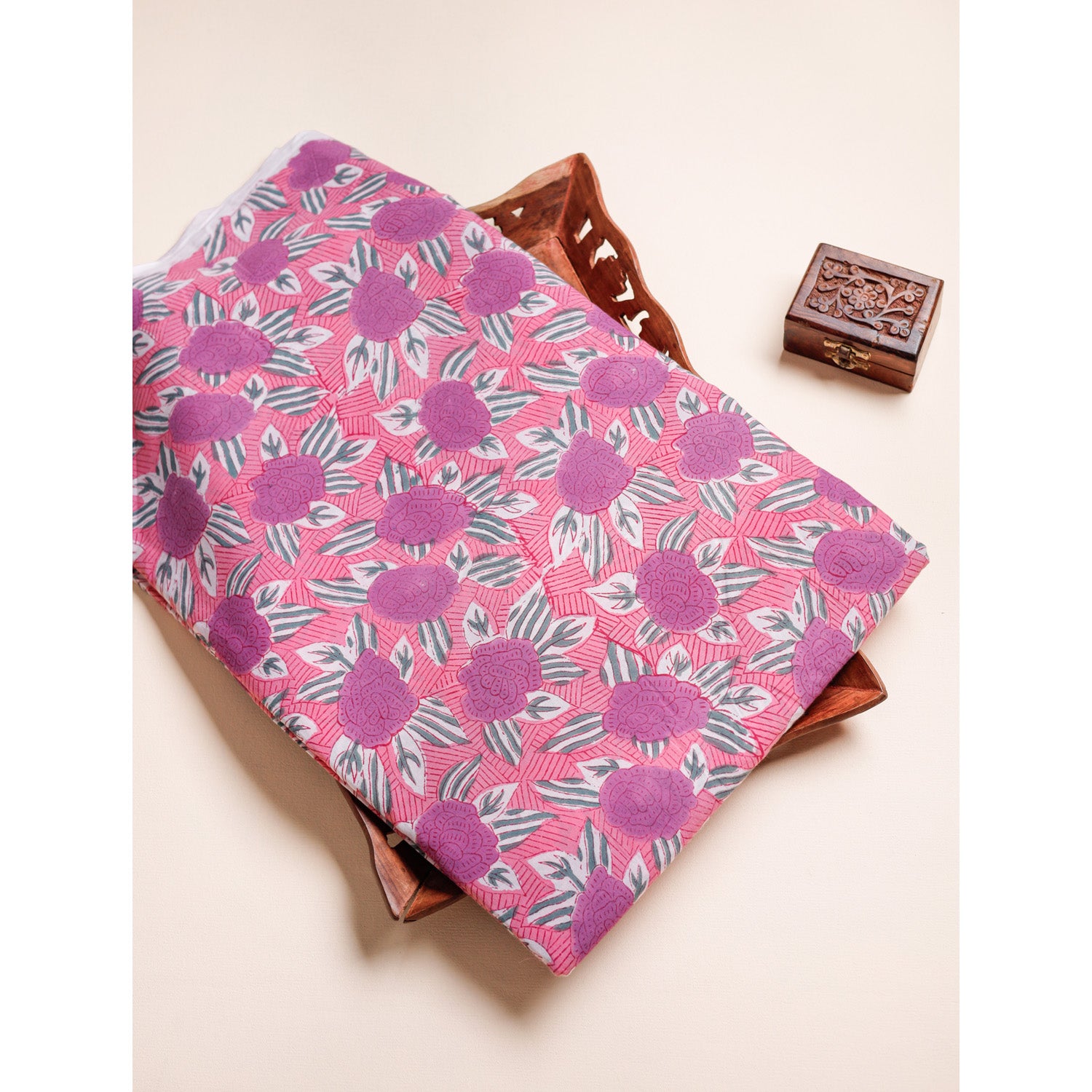 COTTON HANDBLOCK PRINTED FABRIC