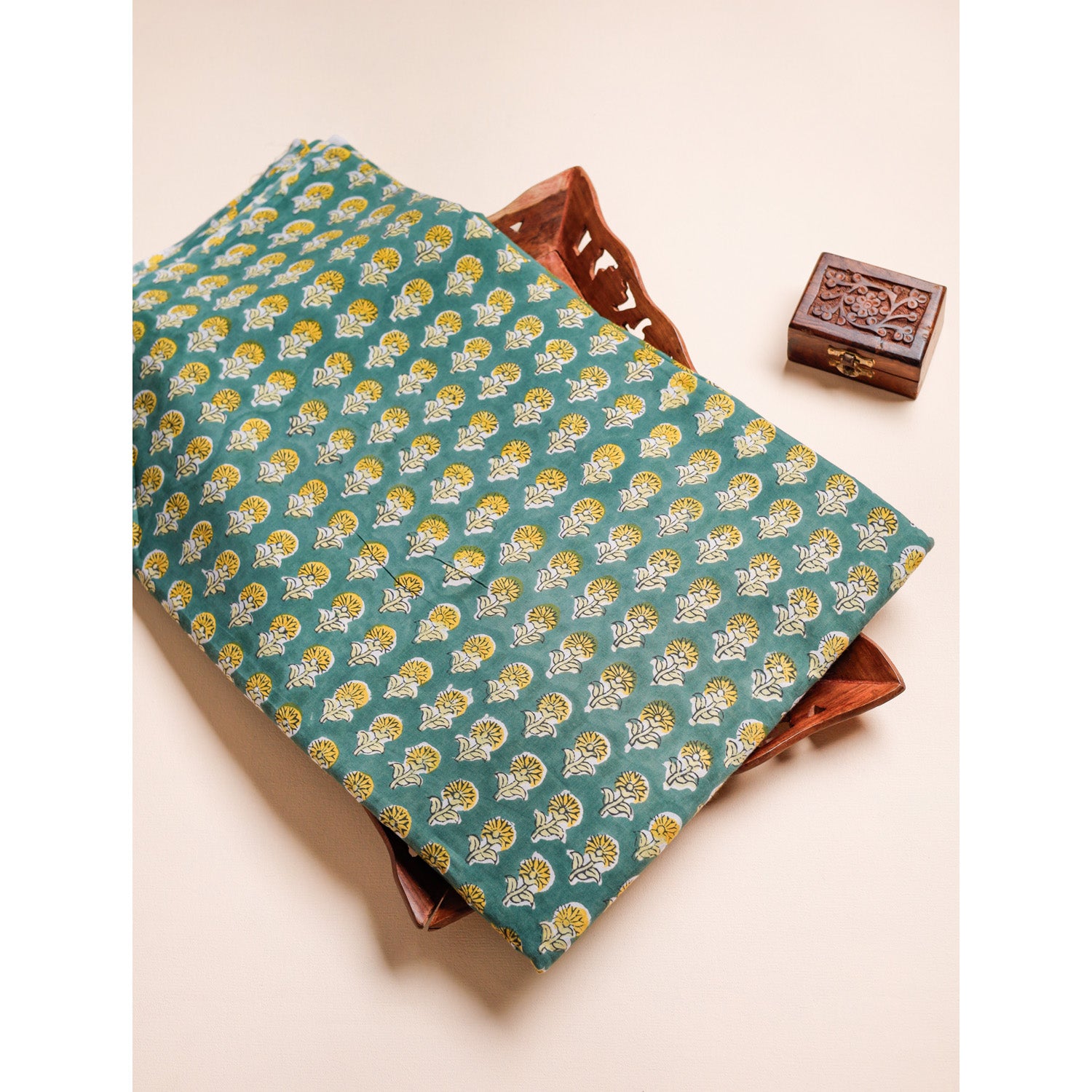 COTTON HANDBLOCK PRINTED FABRIC