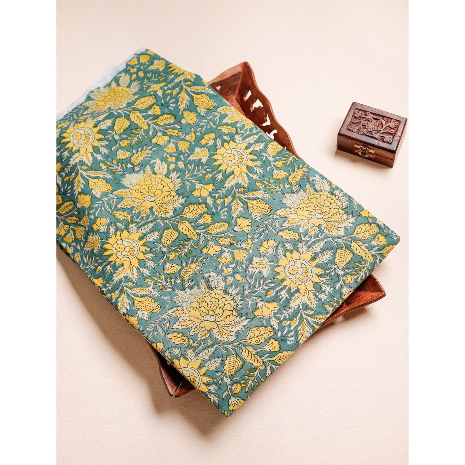 COTTON HANDBLOCK PRINTED FABRIC