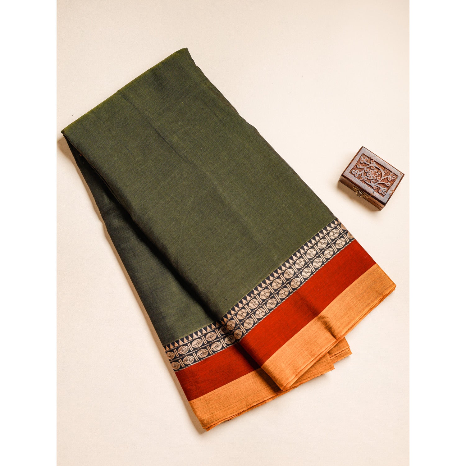Handloom Cotton Narayanpet Border Fabric