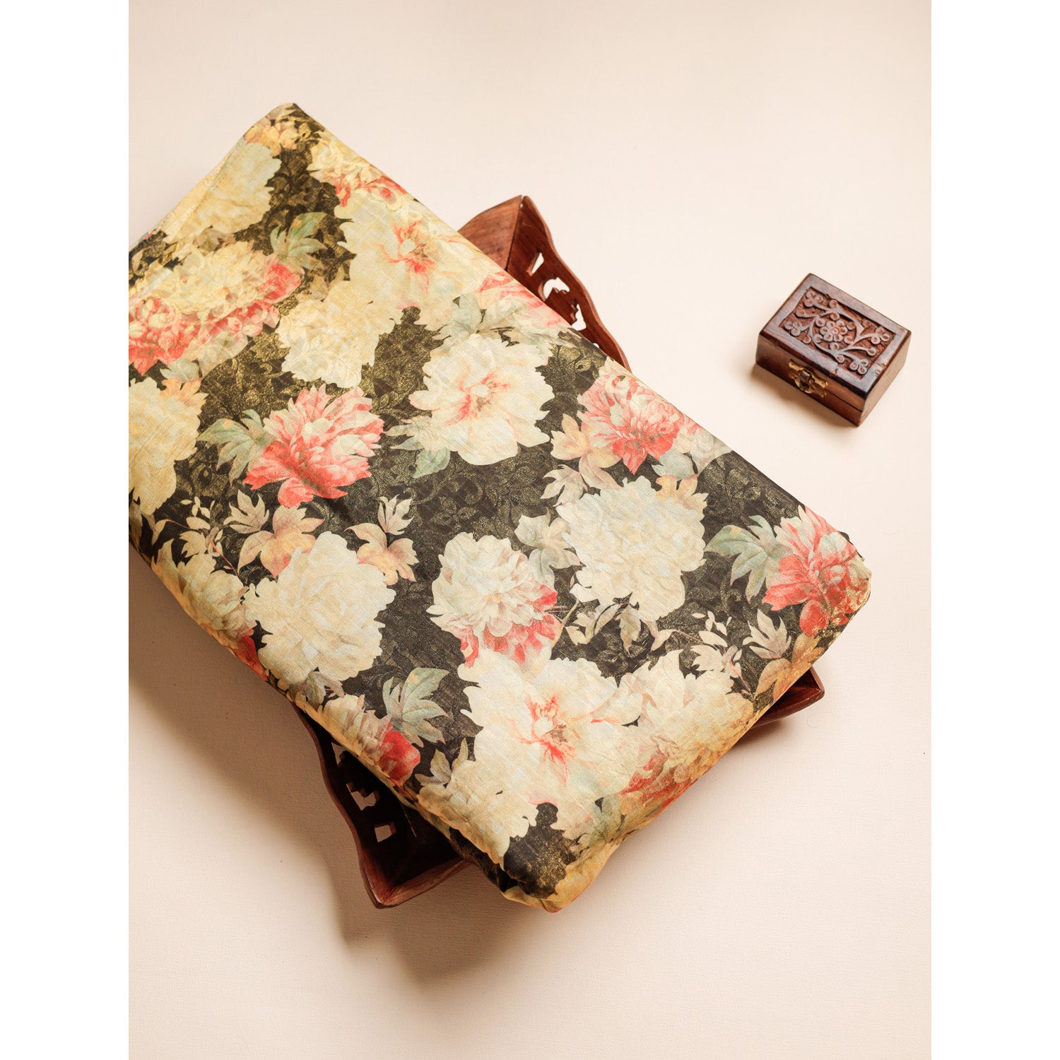 PURE VISCOSE JACQUARD SILK PRINTED FABRIC