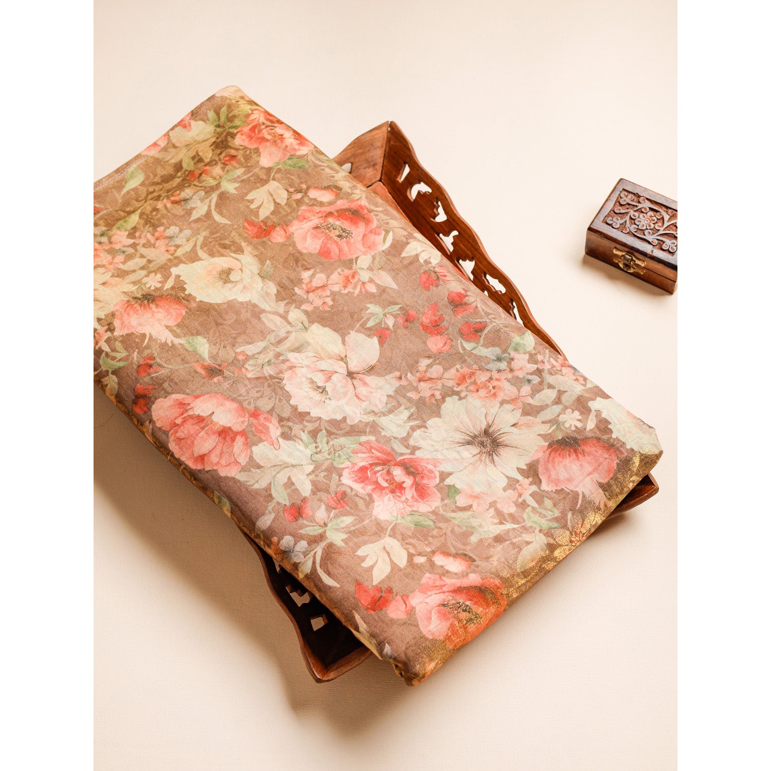 PURE VISCOSE JACQUARD SILK PRINTED FABRIC