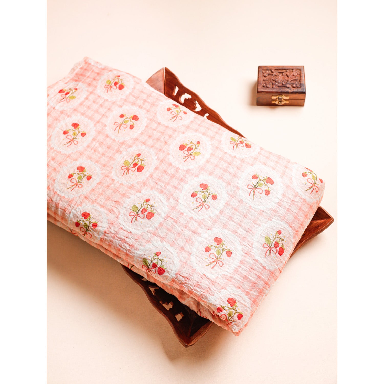 MOGRA CHANDERI MUGHAL PRINTED FABRIC