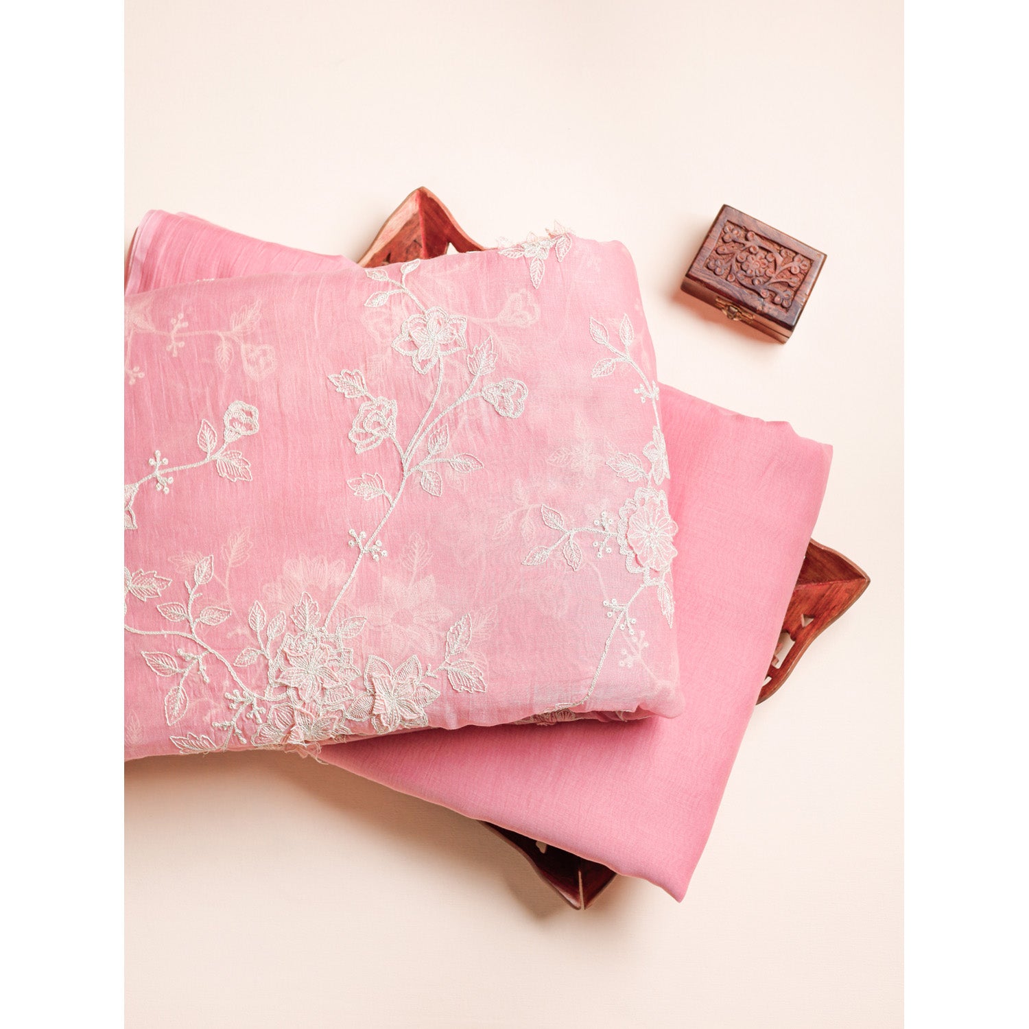 PREMIUM MUL CHANDERI EMBROIDERED & PLAIN FABRICS