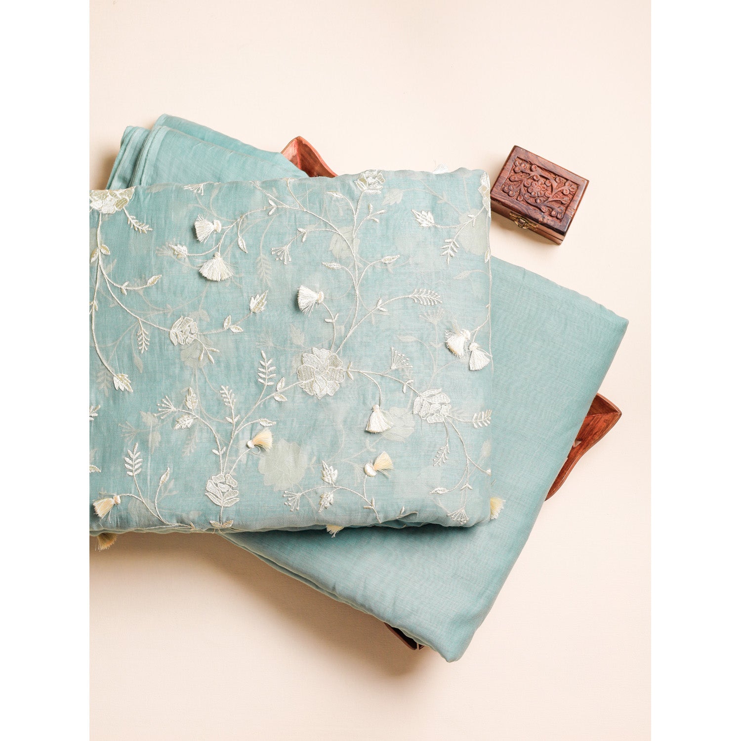 PREMIUM MUL CHANDERI EMBROIDERED & PLAIN FABRICS