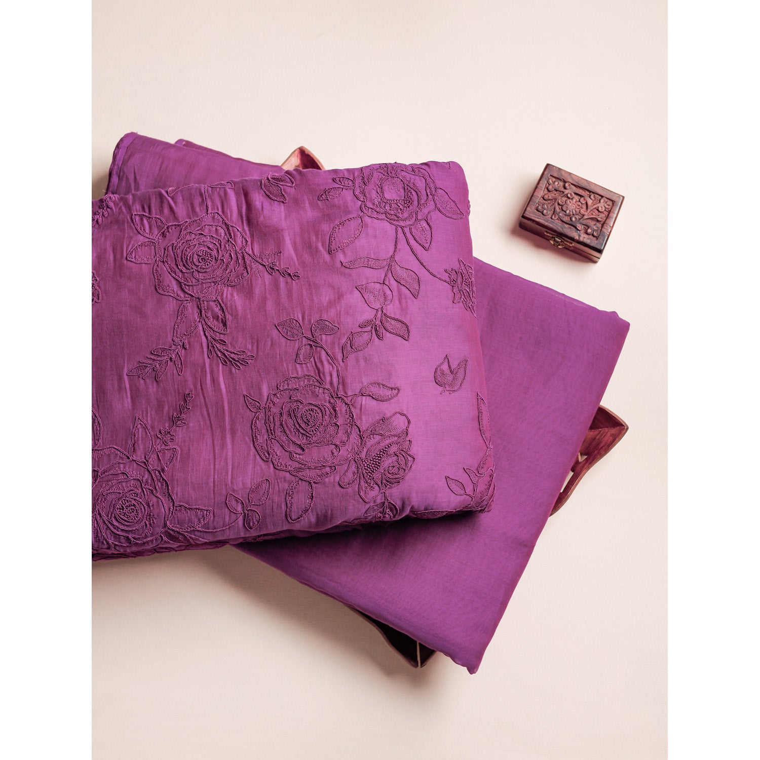 PREMIUM MUL CHANDERI EMBROIDERED & PLAIN FABRICS