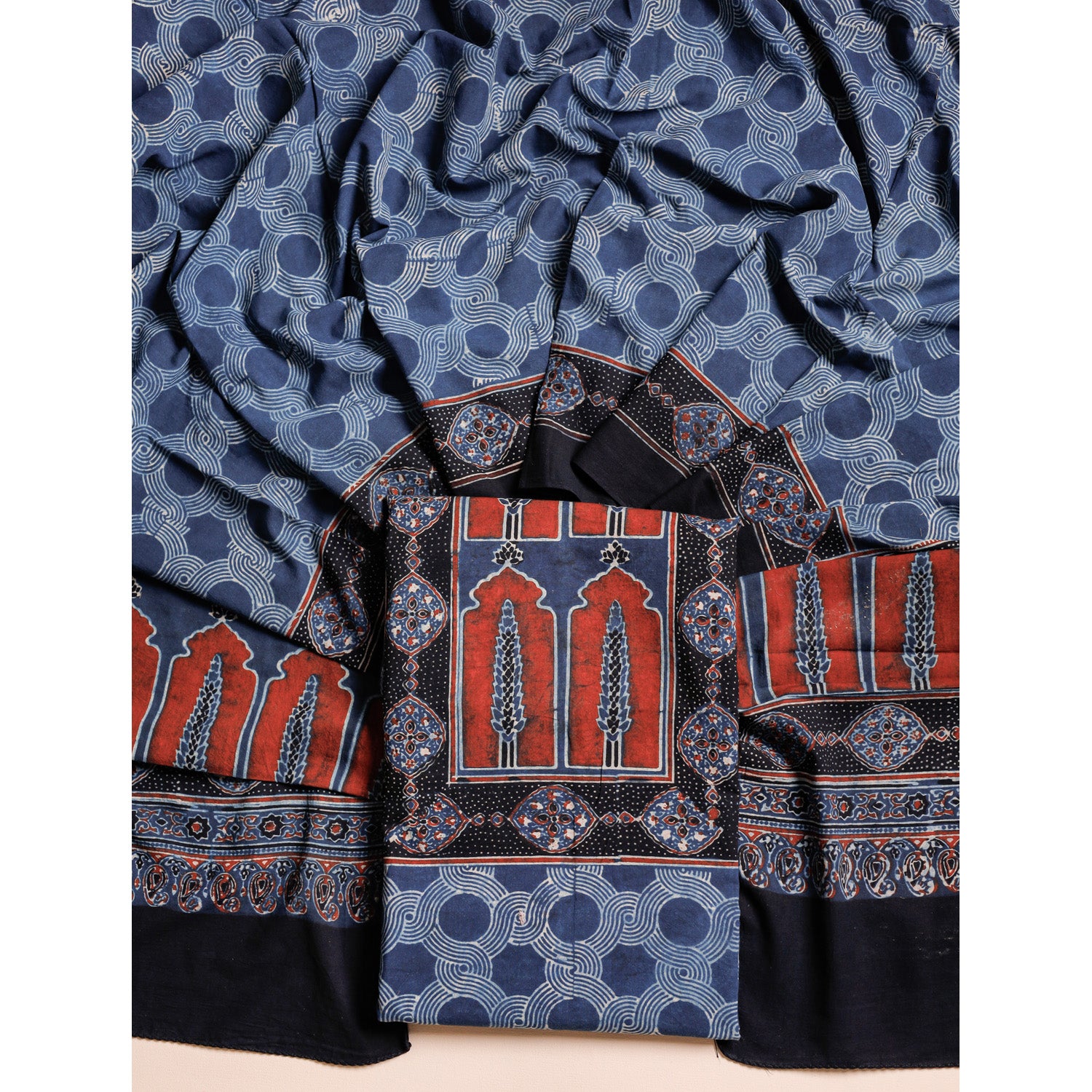 PURE COTTON AJRAKH 2 PIECE SET