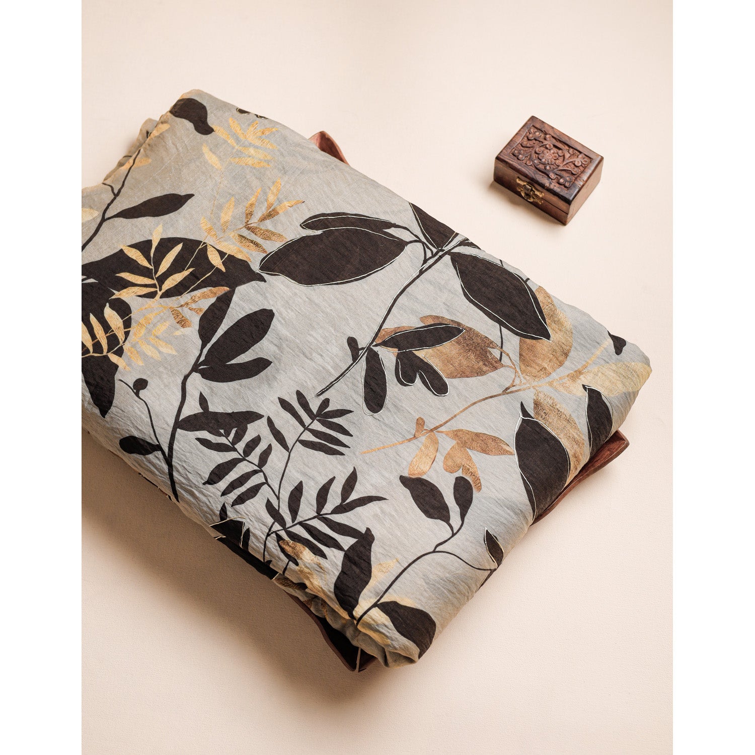 MOGRA CHANDERI FOIL PRINTED FABRIC