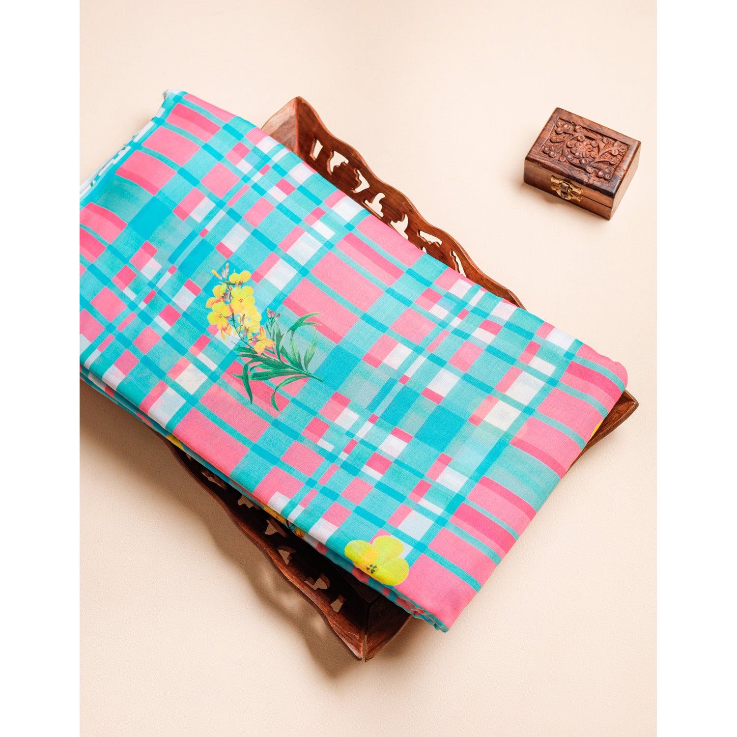 MULMUL DIGITAL PRINTED FABRIC