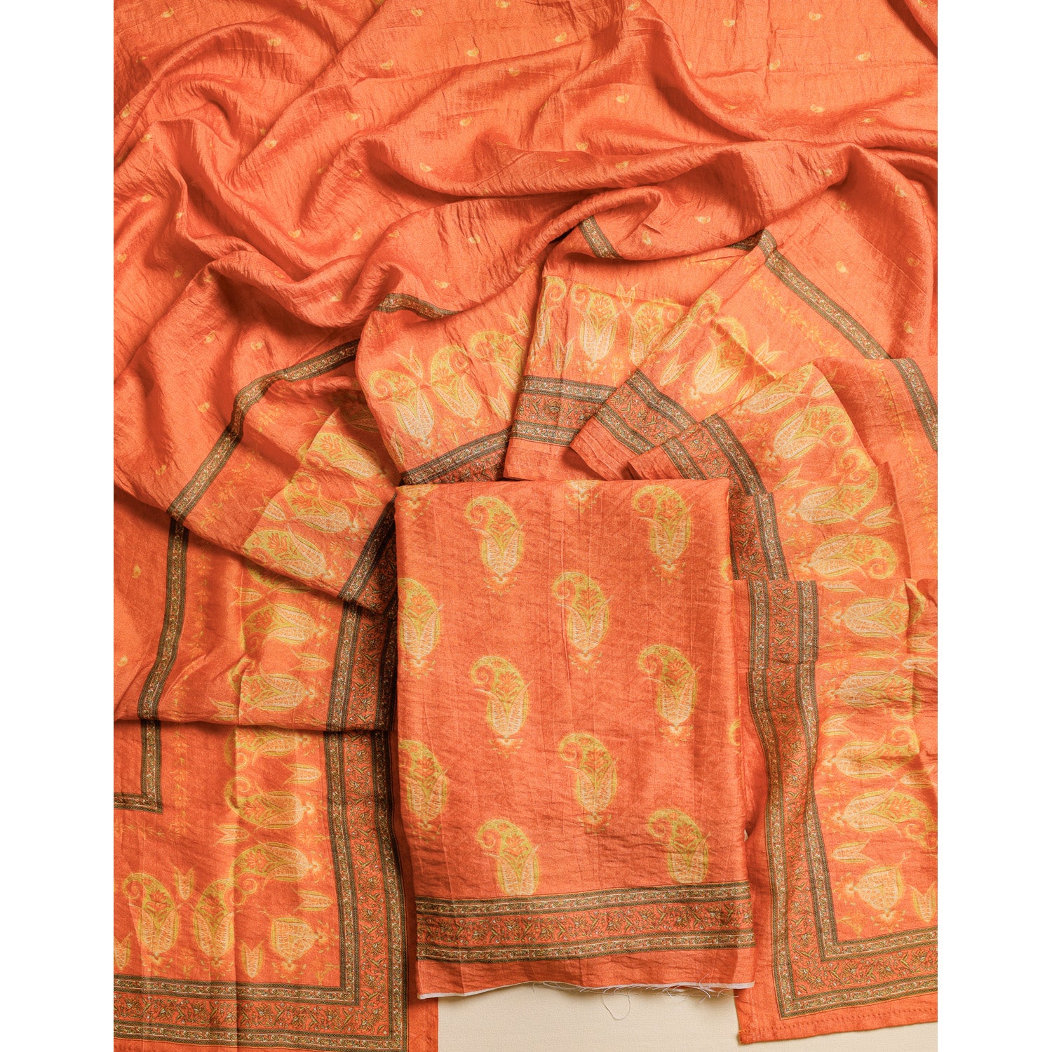 PURE MOGRA CHANDERI 2 PIECE SET