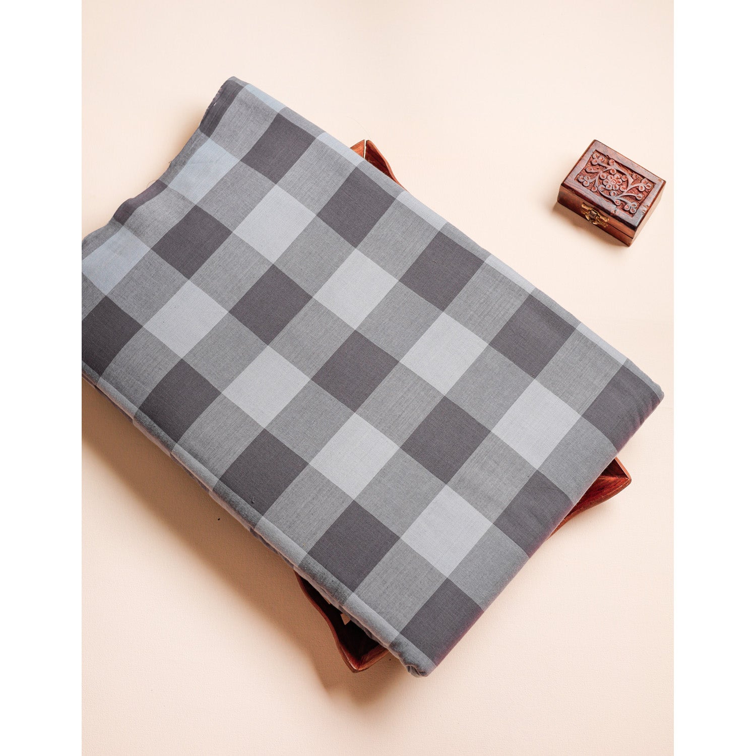 COTTON HANDLOOM CHECKS FABRIC