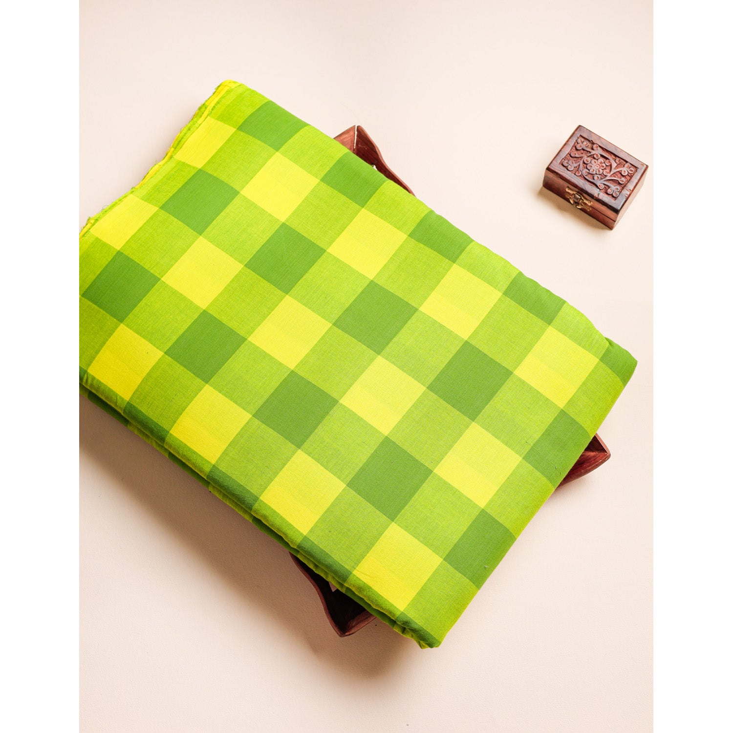 COTTON HANDLOOM CHECKS FABRIC