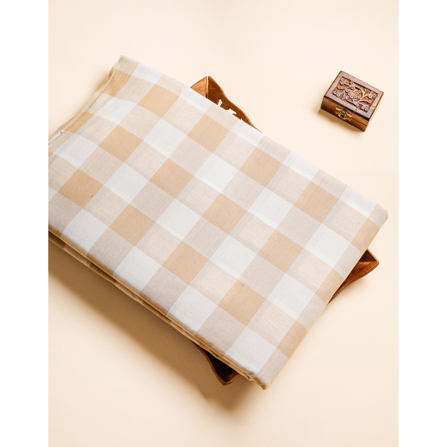 COTTON HANDLOOM CHECKS FABRIC