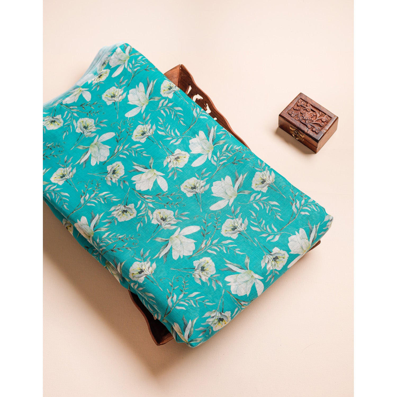 SEMI LINEN DIGITAL PRINTED FABRIC