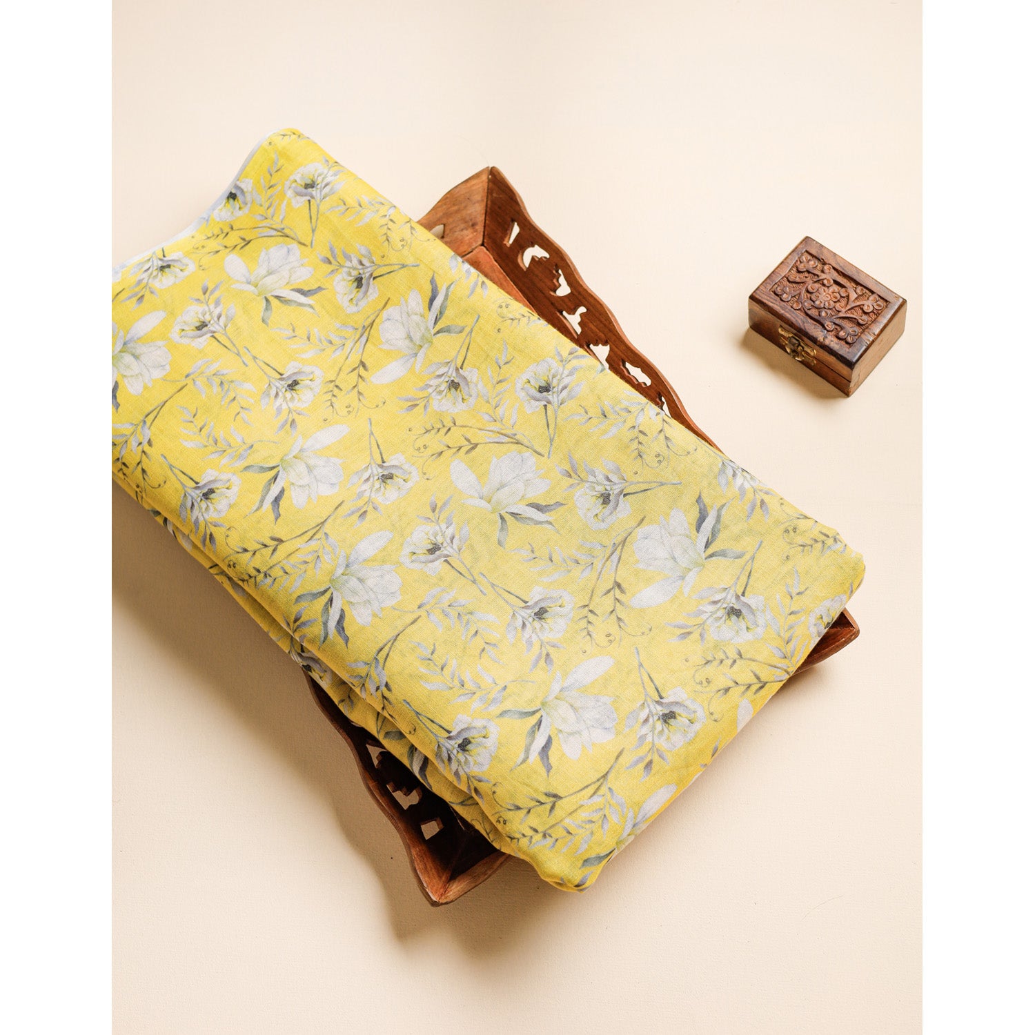 SEMI LINEN DIGITAL PRINTED FABRIC