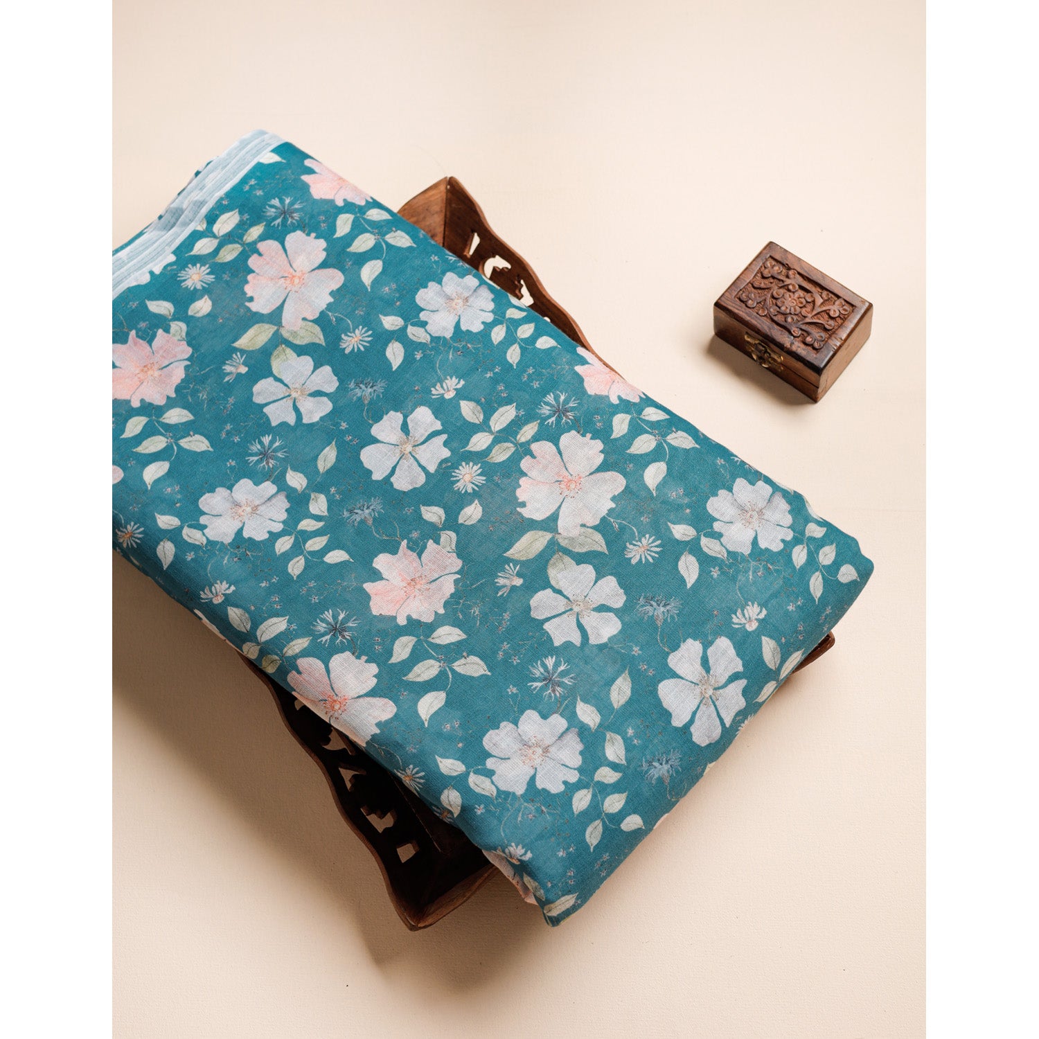 SEMI LINEN DIGITAL PRINTED FABRIC