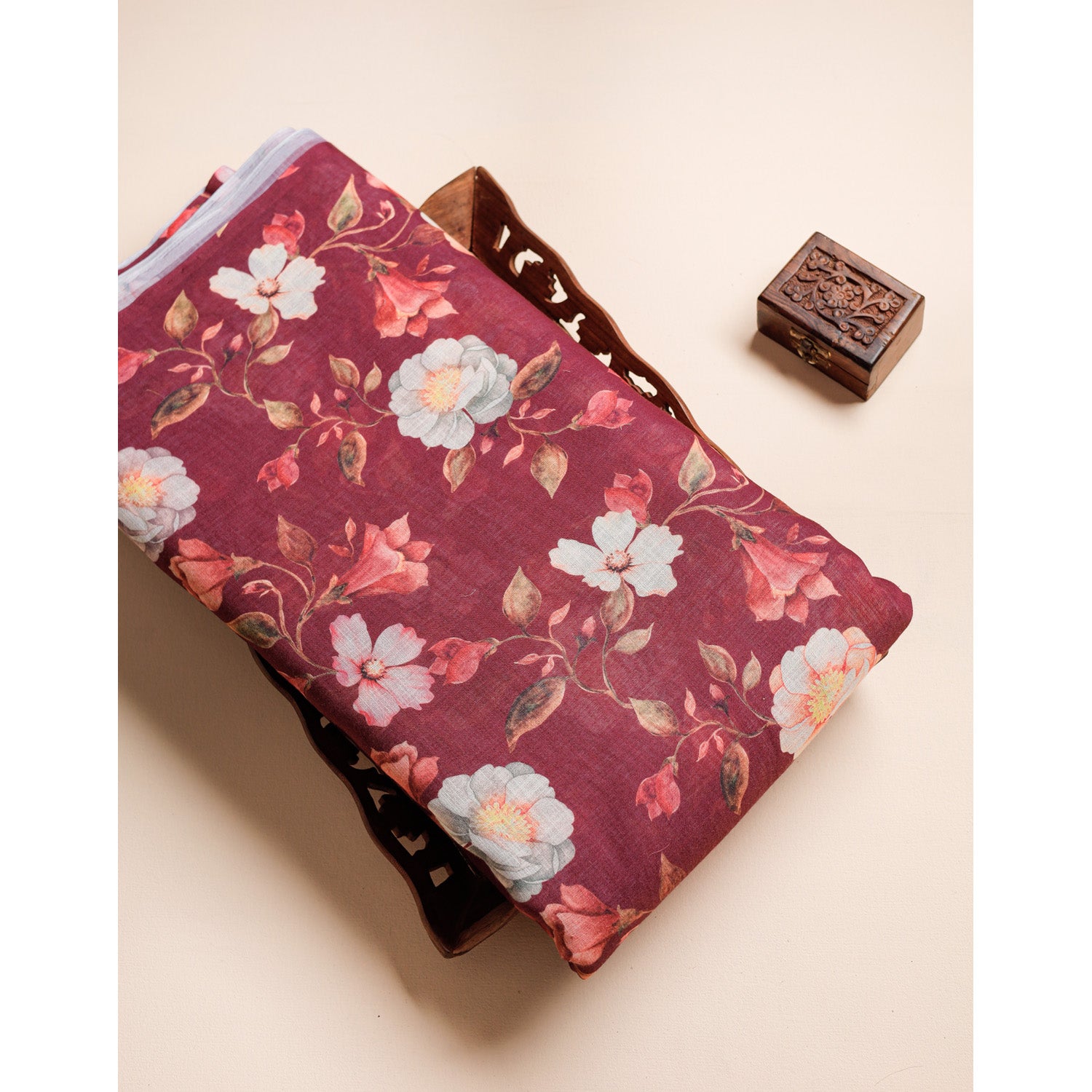 SEMI LINEN DIGITAL PRINTED FABRIC