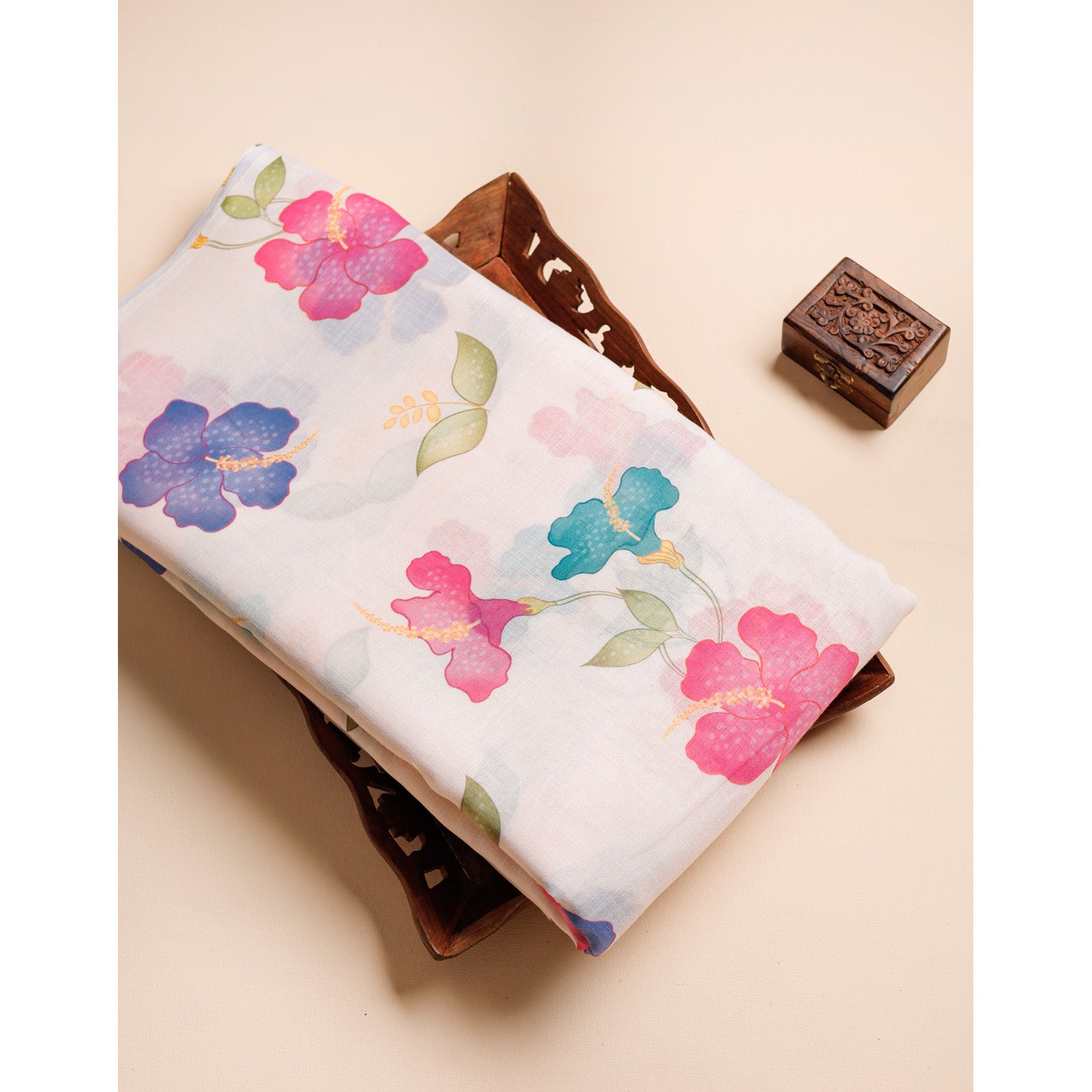 SEMI LINEN DIGITAL PRINTED FABRIC