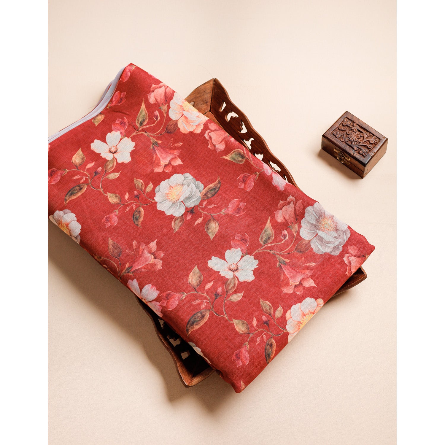 SEMI LINEN DIGITAL PRINTED FABRIC