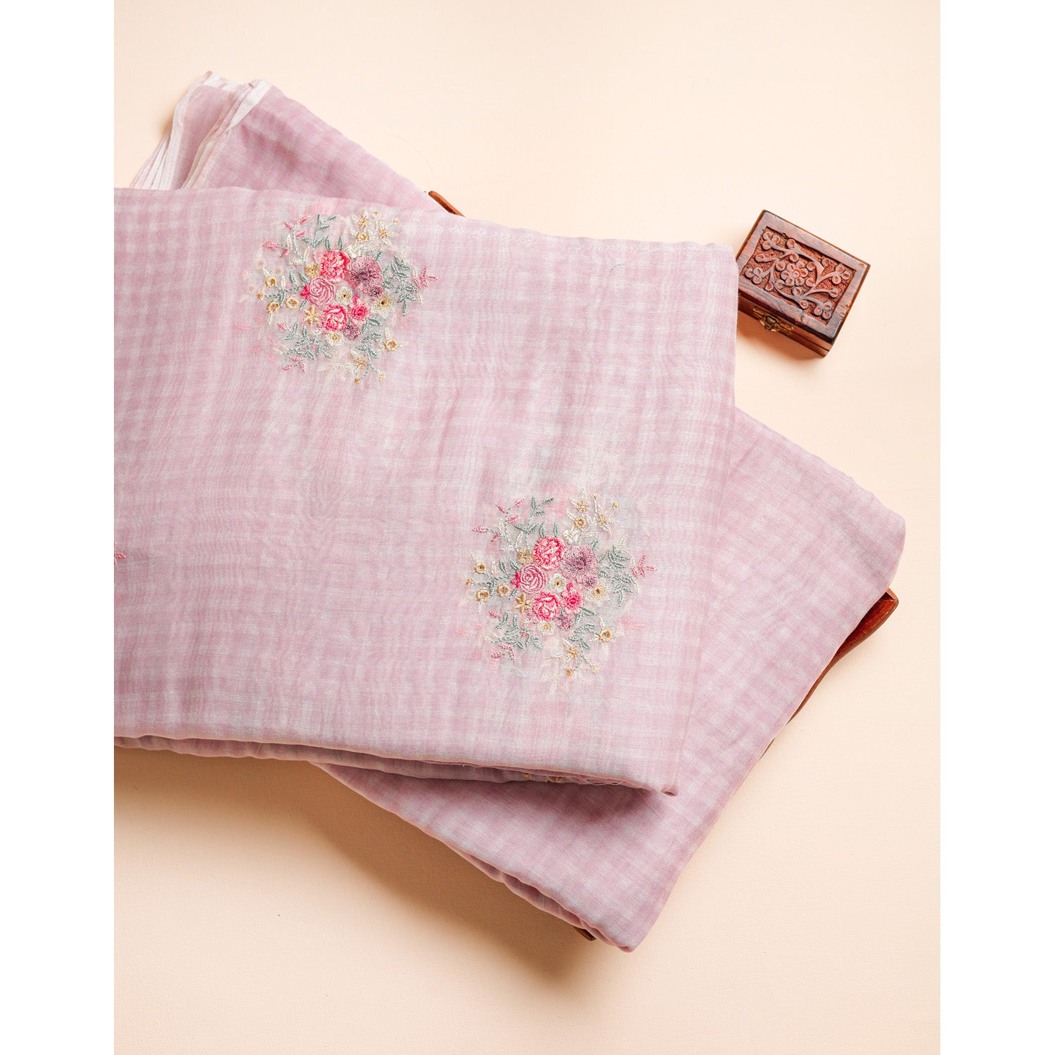 PREMIUM MUL CHANDERI EMBROIDERED & CHECKS FABRICS