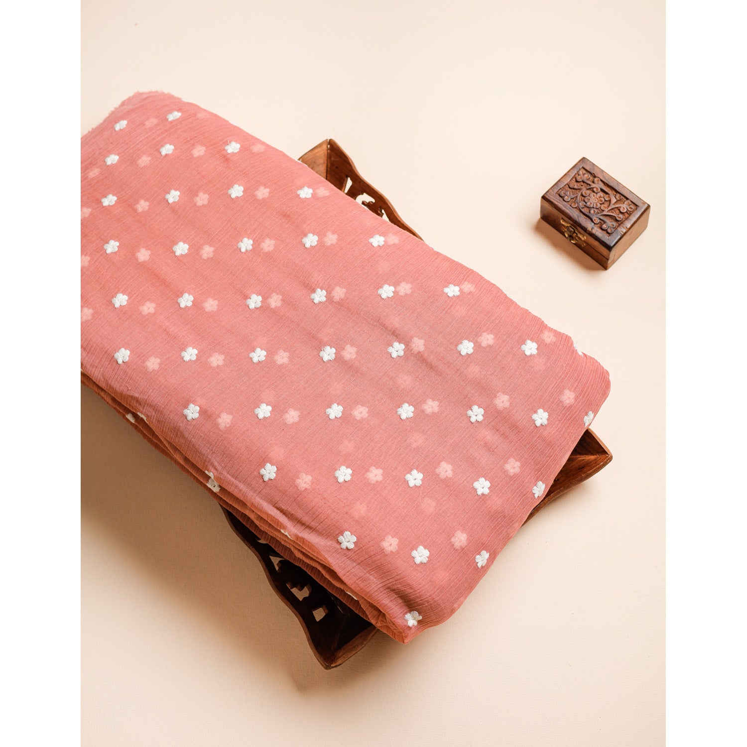 COTTON CHIFFON EMBROIDERED FABRIC