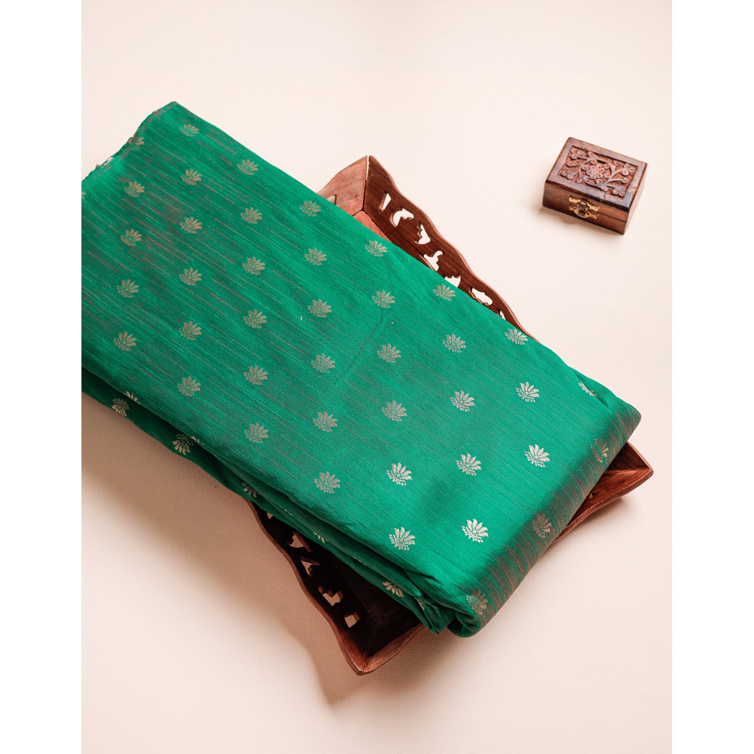 BANARASI CHANDERI SILK FABRIC