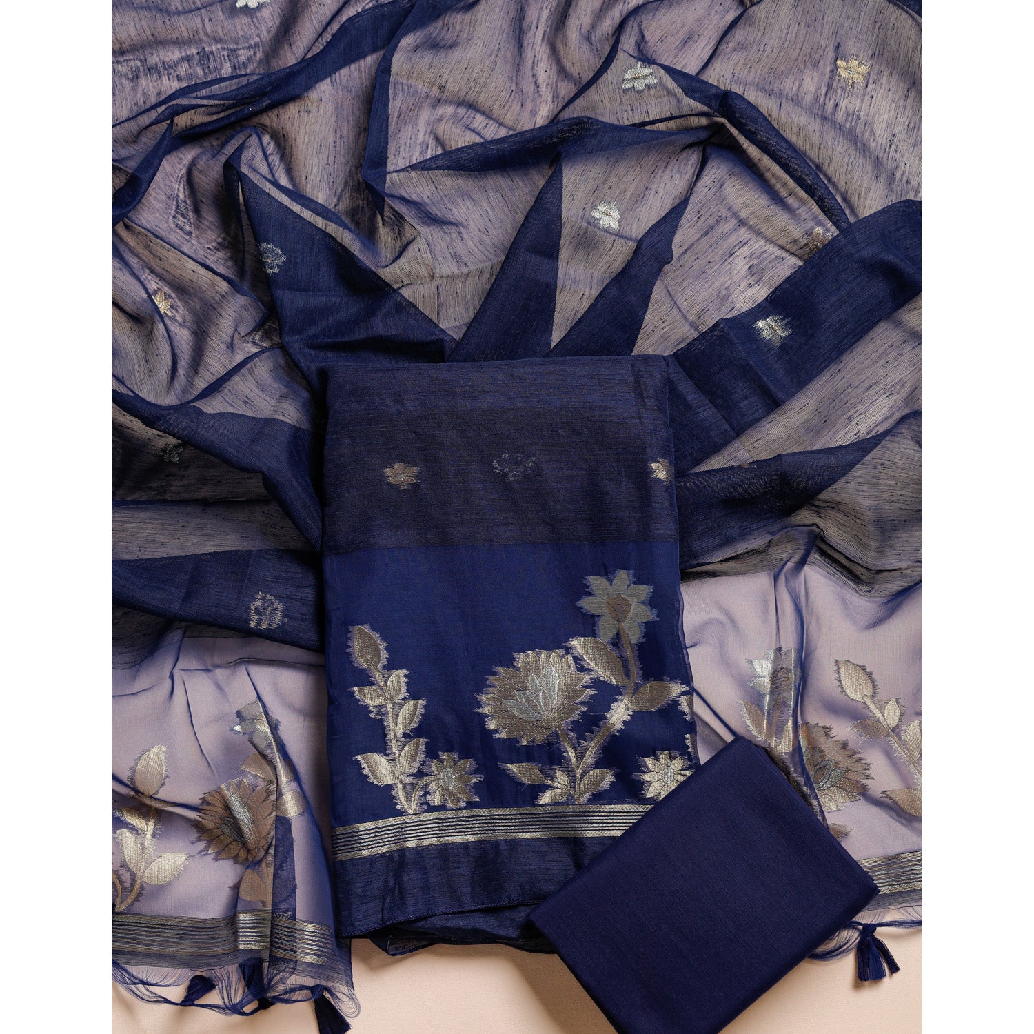 MUGA SILK SUIT SET