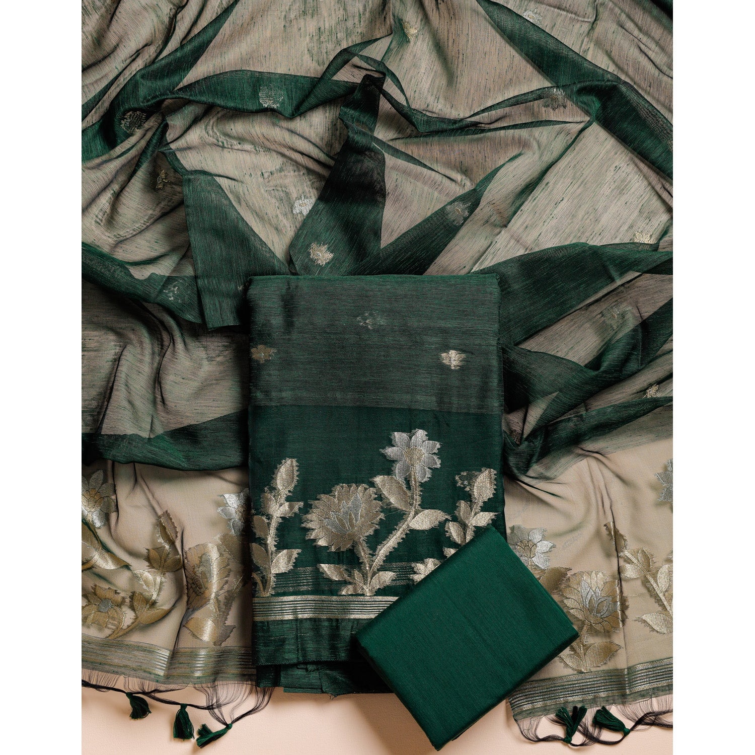 MUGA SILK SUIT SET