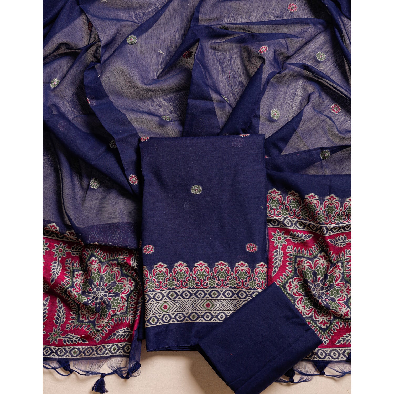 MUGA SILK WOVEN SUIT SET