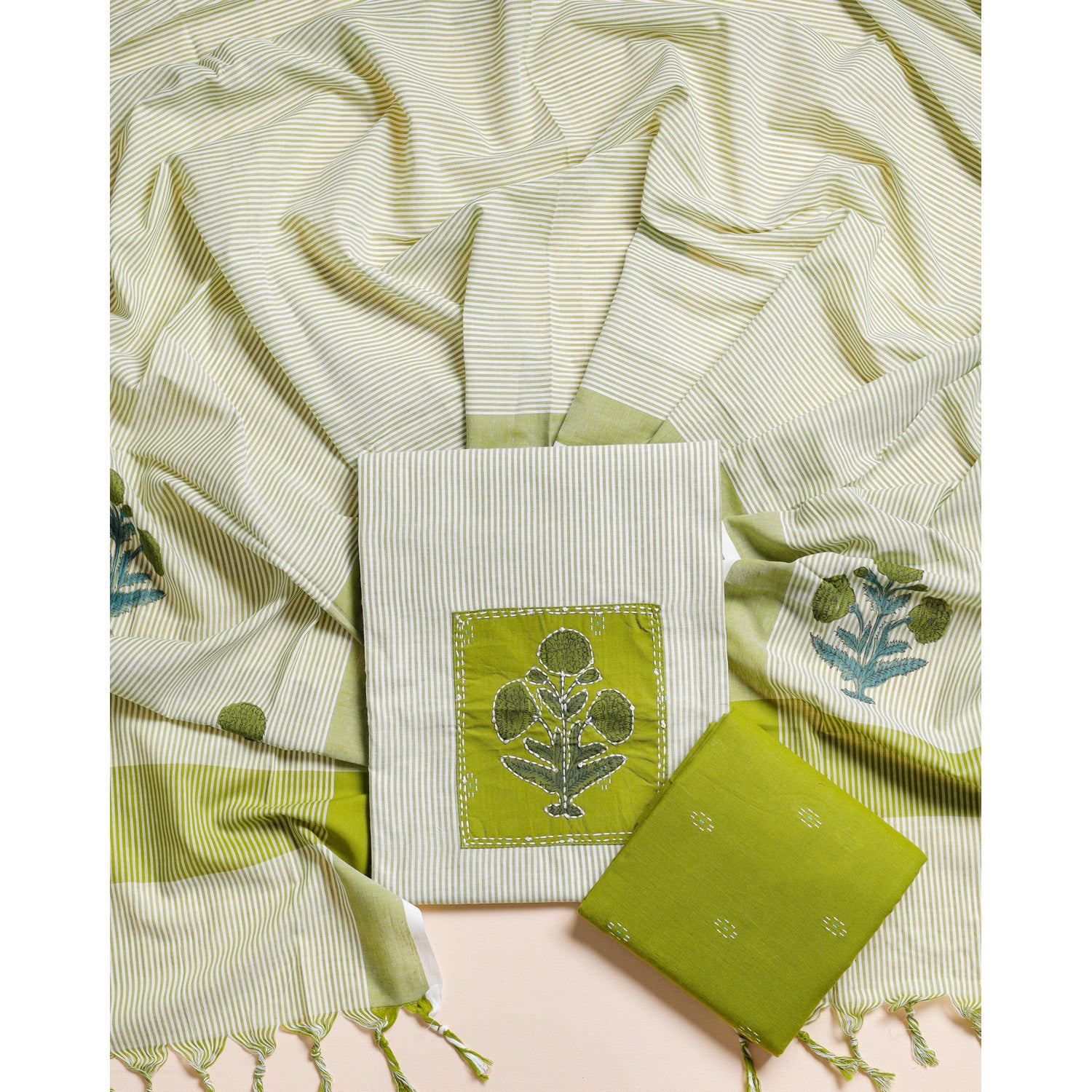 PURE COTTON HANDLOOM SUIT SET