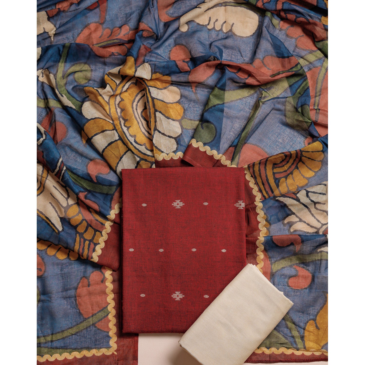 GUL RANG COTTON KALAMKARI SUIT SET