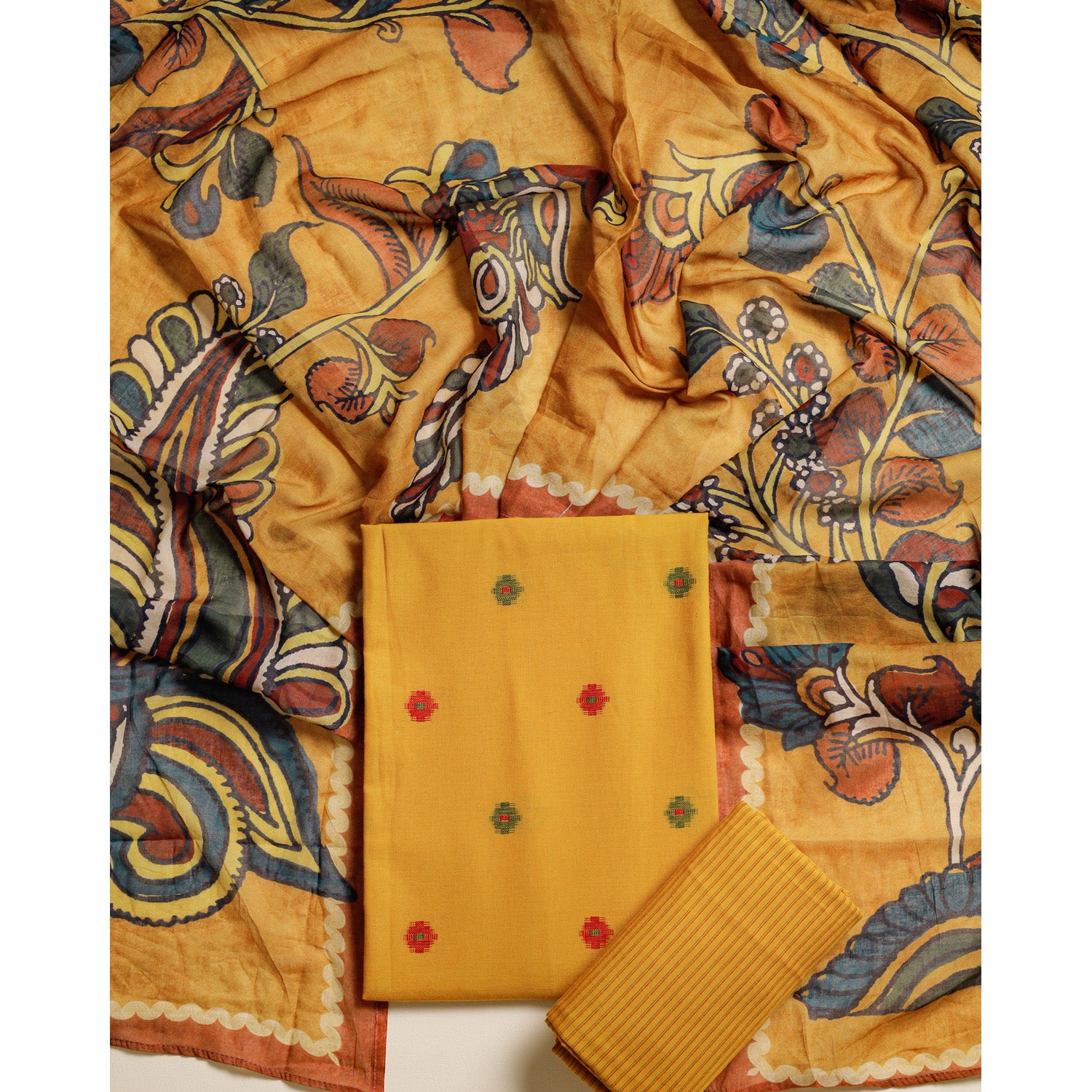 GUL RANG COTTON KALAMKARI SUIT SET