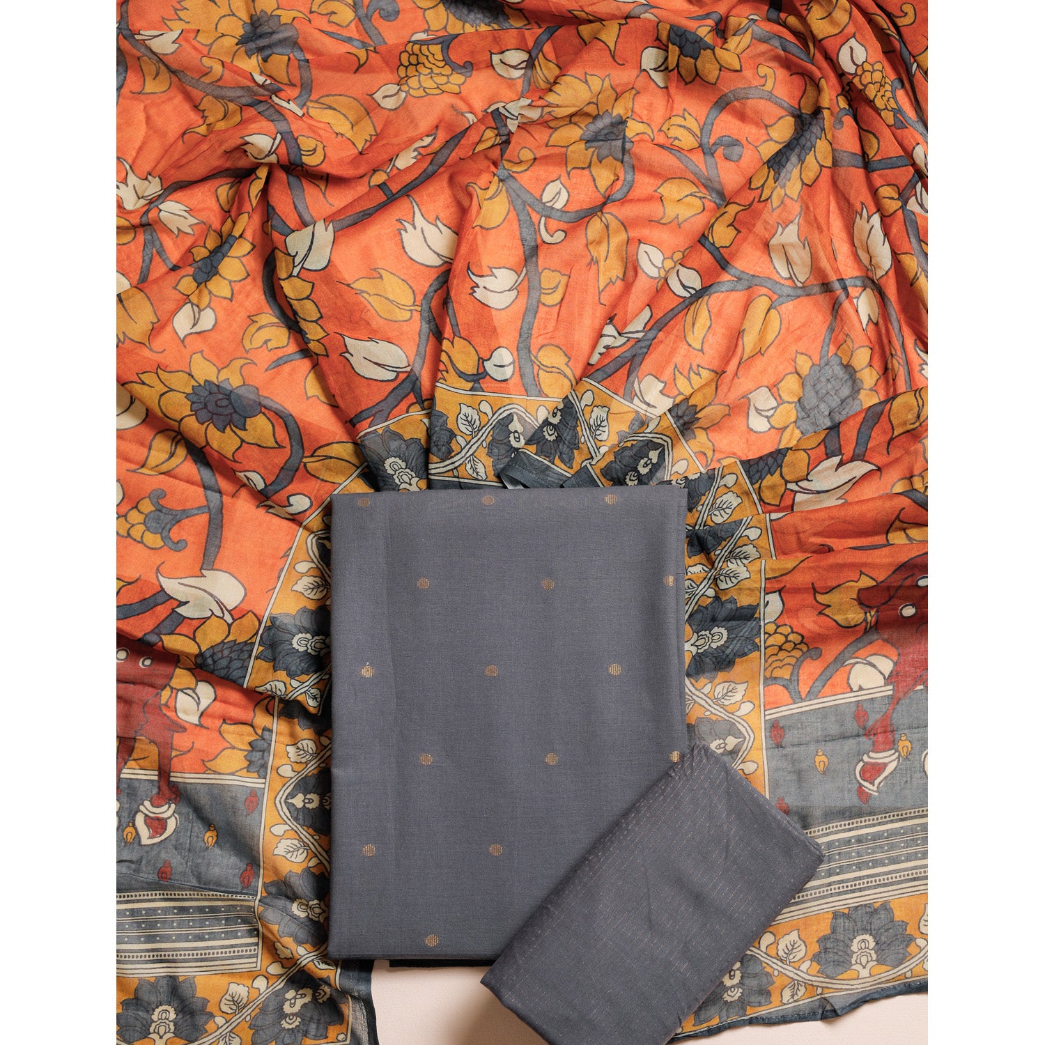 GUL RANG COTTON KALAMKARI SUIT SET